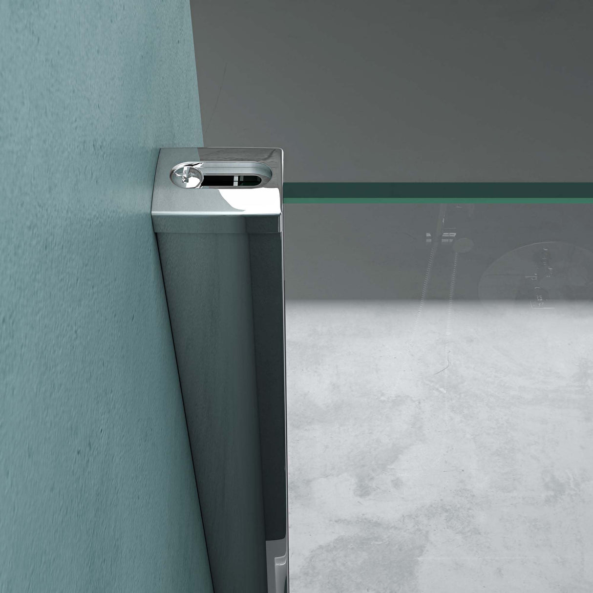 glasvilla Cabina de Ducha 6mm Vidrio de Seguridad con Easy-Clean mediante recubrimiento NANO Mampara de Ducha Separación de Ducha Ravenna05k-Plus