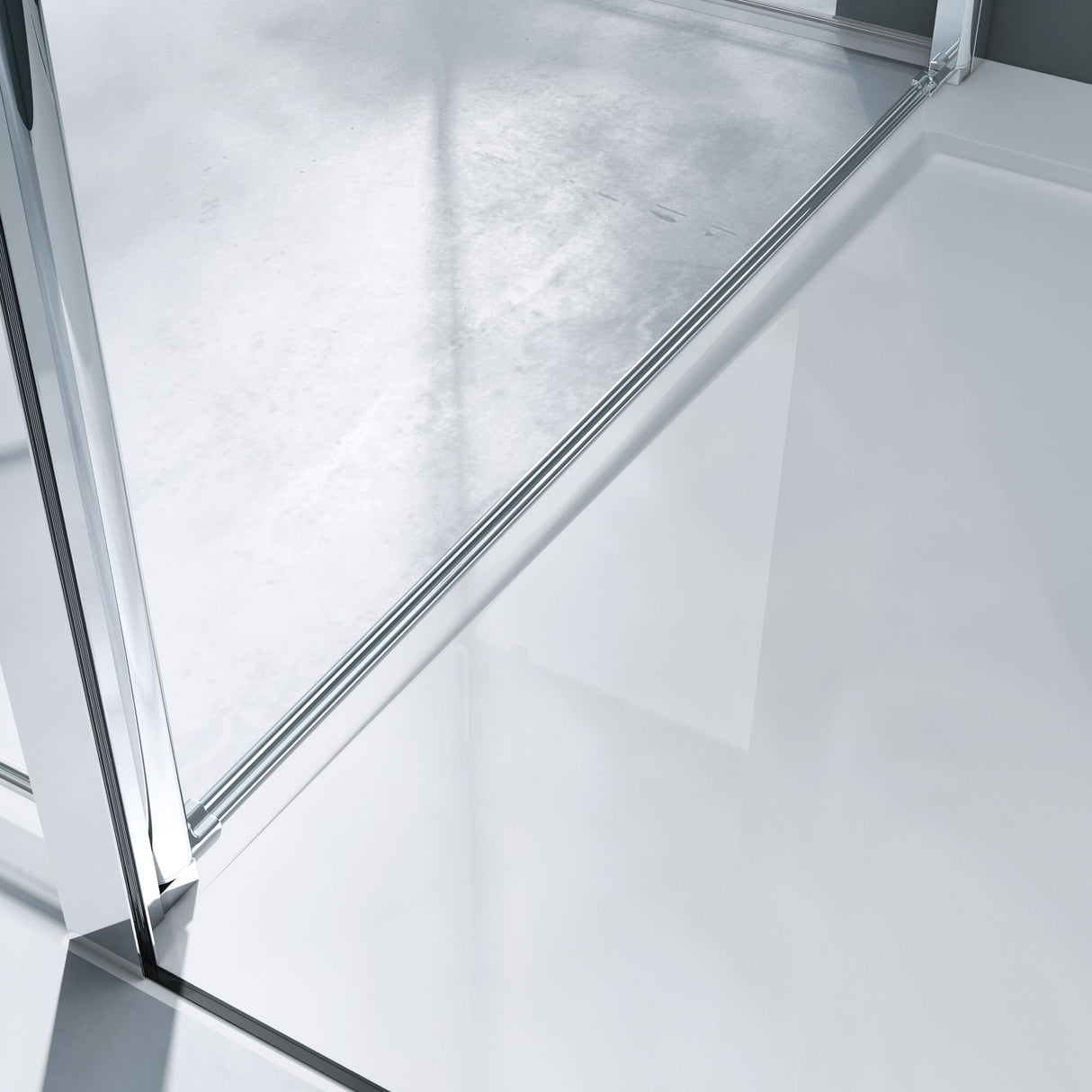 glasvilla Box Doccia in Vetro 8 mm Cabina Bagno Cromo e Nero con Porte Girevole Cabina Doccia in Vetro di Sicurezza ESG con Rivestimento Nano Ravenna66K