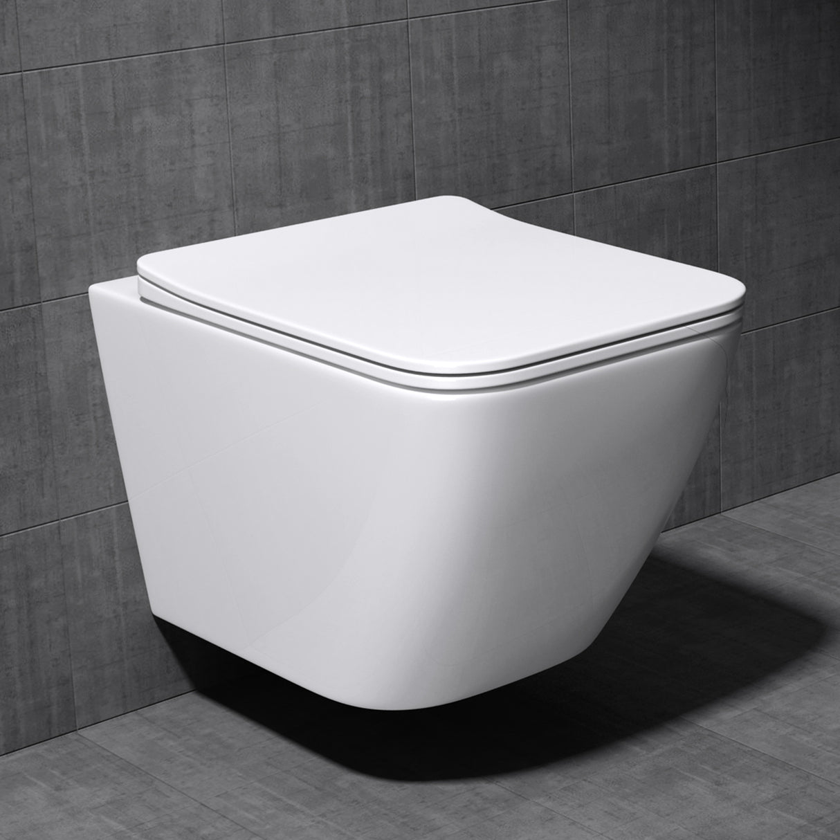 glasvilla Sanitari Bagno Sospeso in Ceramica Sanitari Bagno con Soft Close WC Sospeso Montaggio a Parete