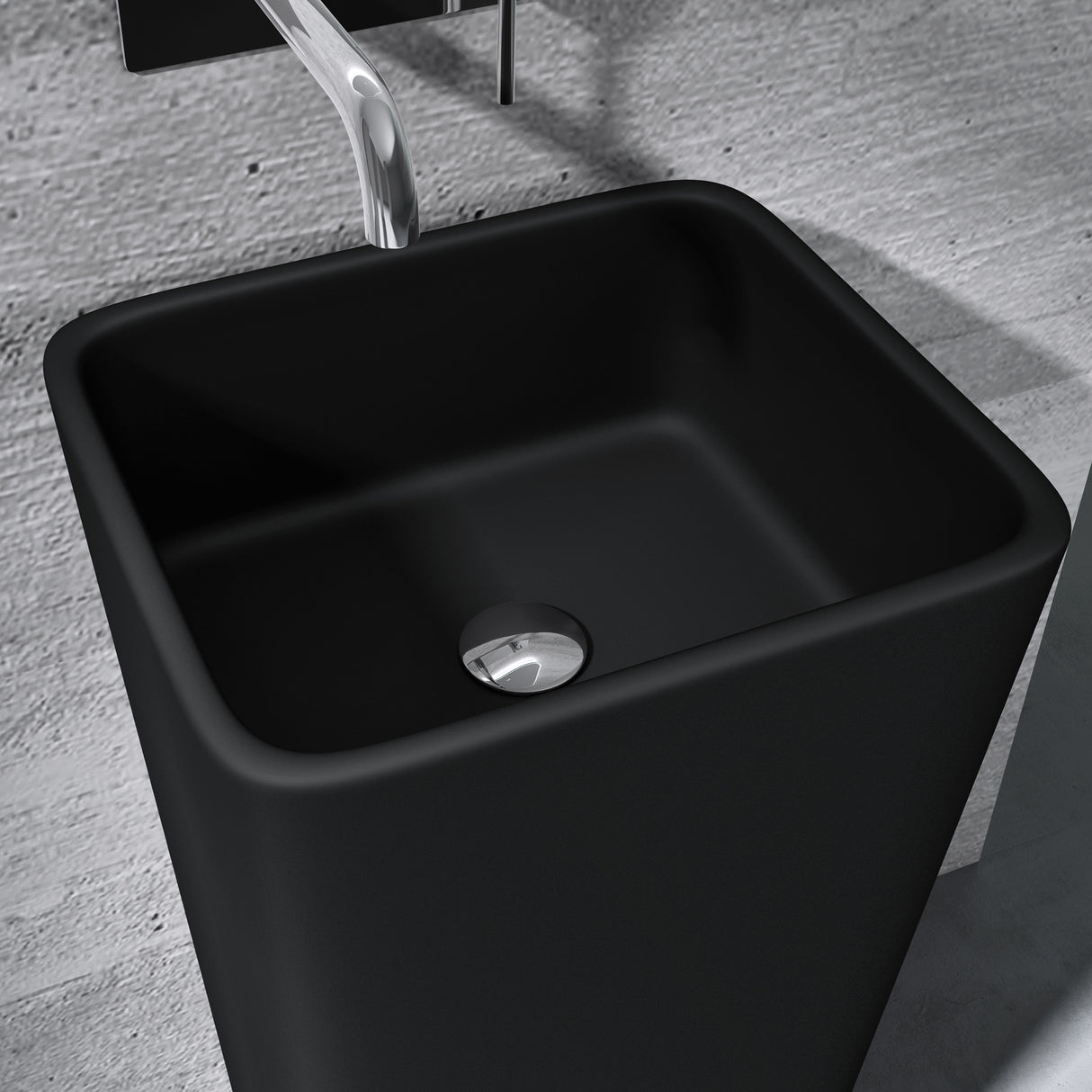 lavabo de diseño glasvilla freestanding Col31 de mineral compuesto lavabo BTH: 40x35x82cm