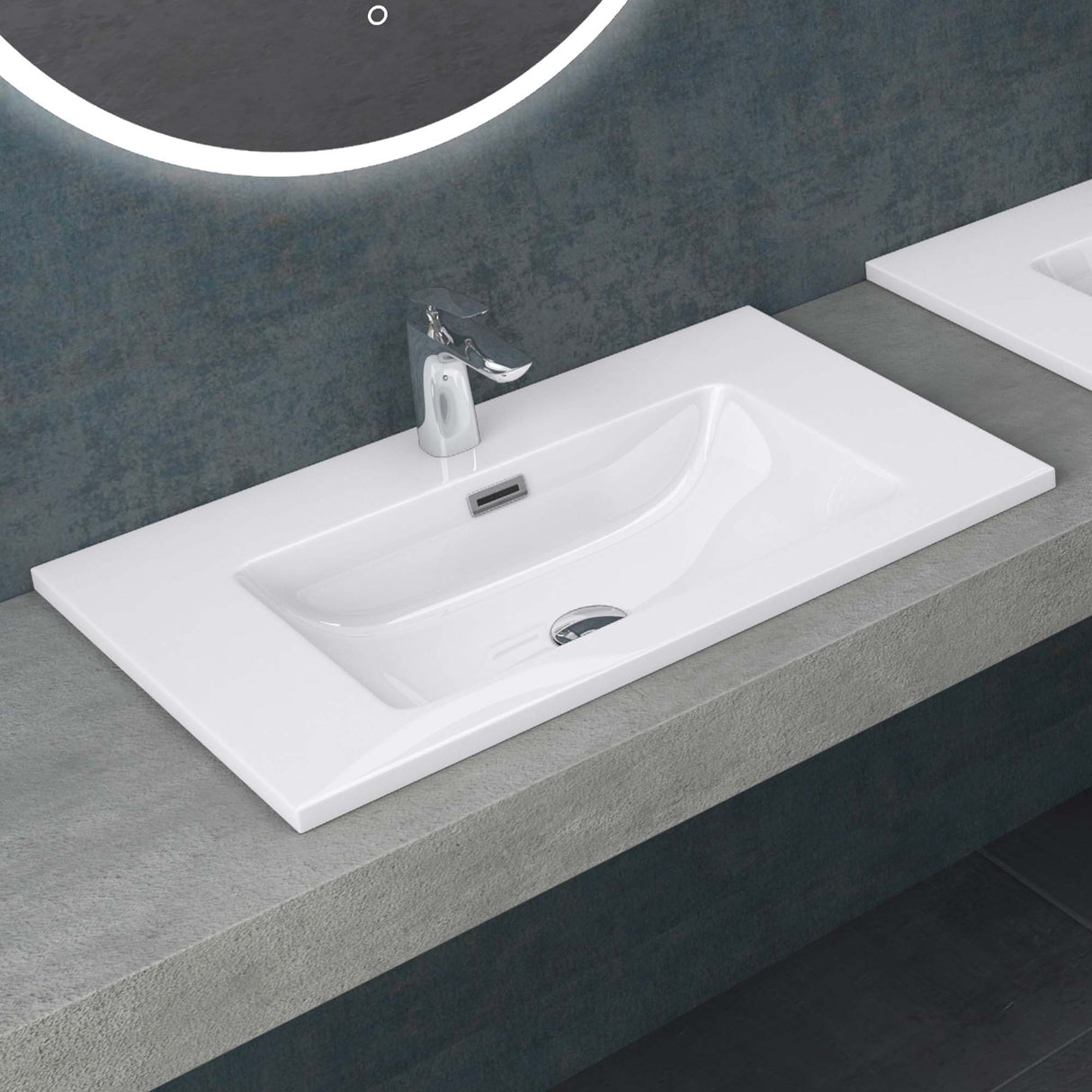 glasvilla lavabo lavabo empotrado mueble de lavabo lavabo empotrado de mineral Col02