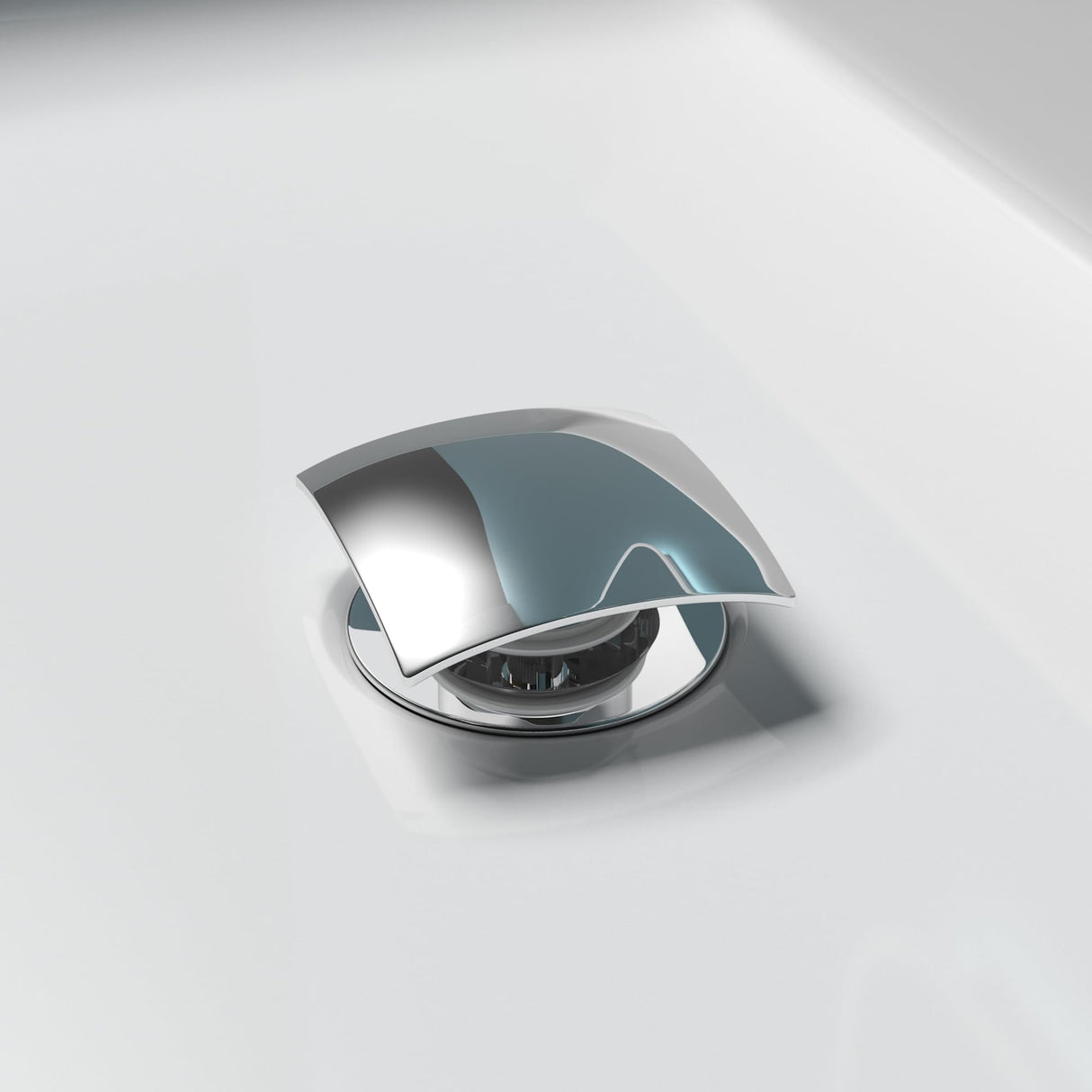 glasvilla Piletta di Scarico Valvola di Scarico Apertura Push Open Tappo per Lavabi DIN