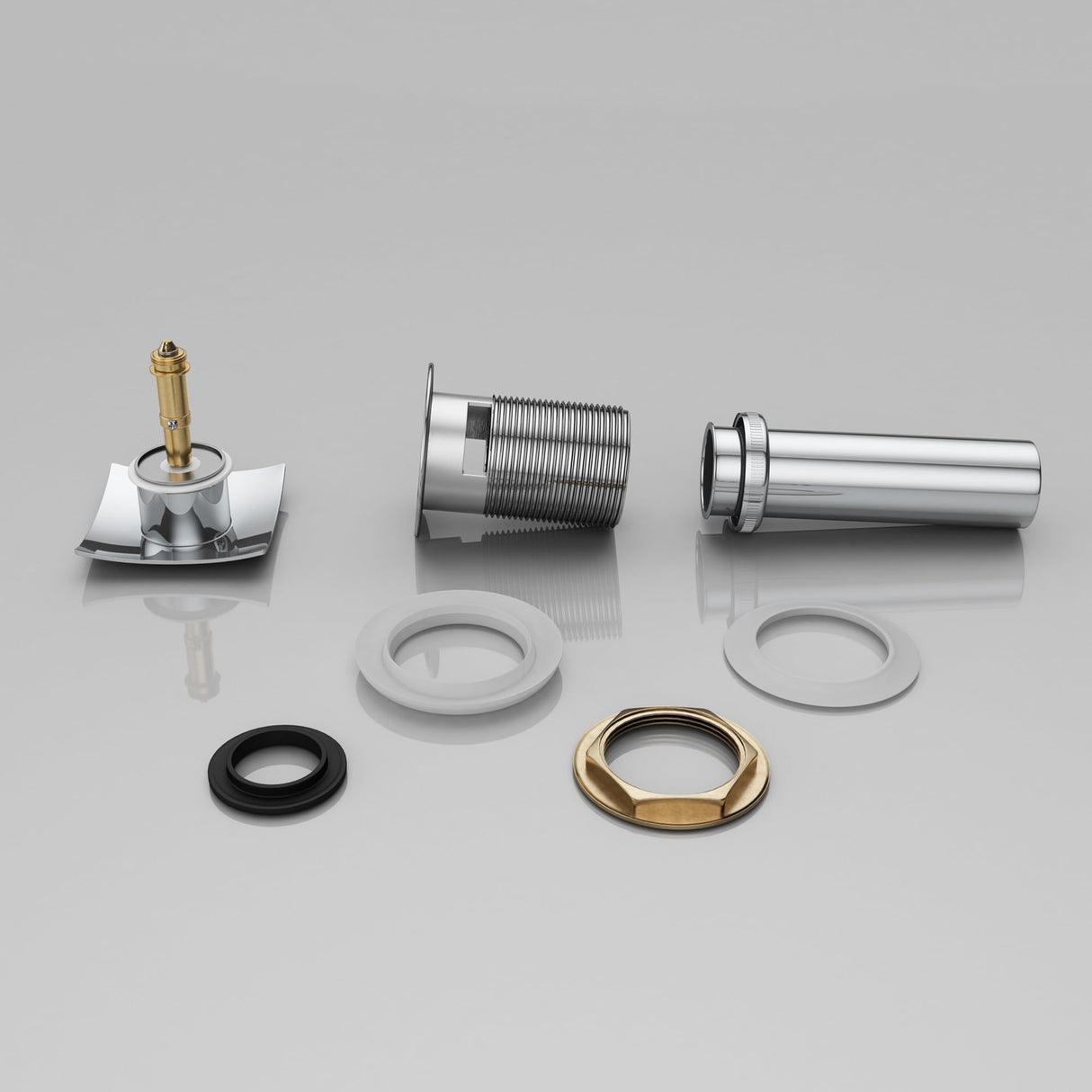 glasvilla Piletta di Scarico Valvola di Scarico Apertura Push Open Tappo per Lavabi DIN