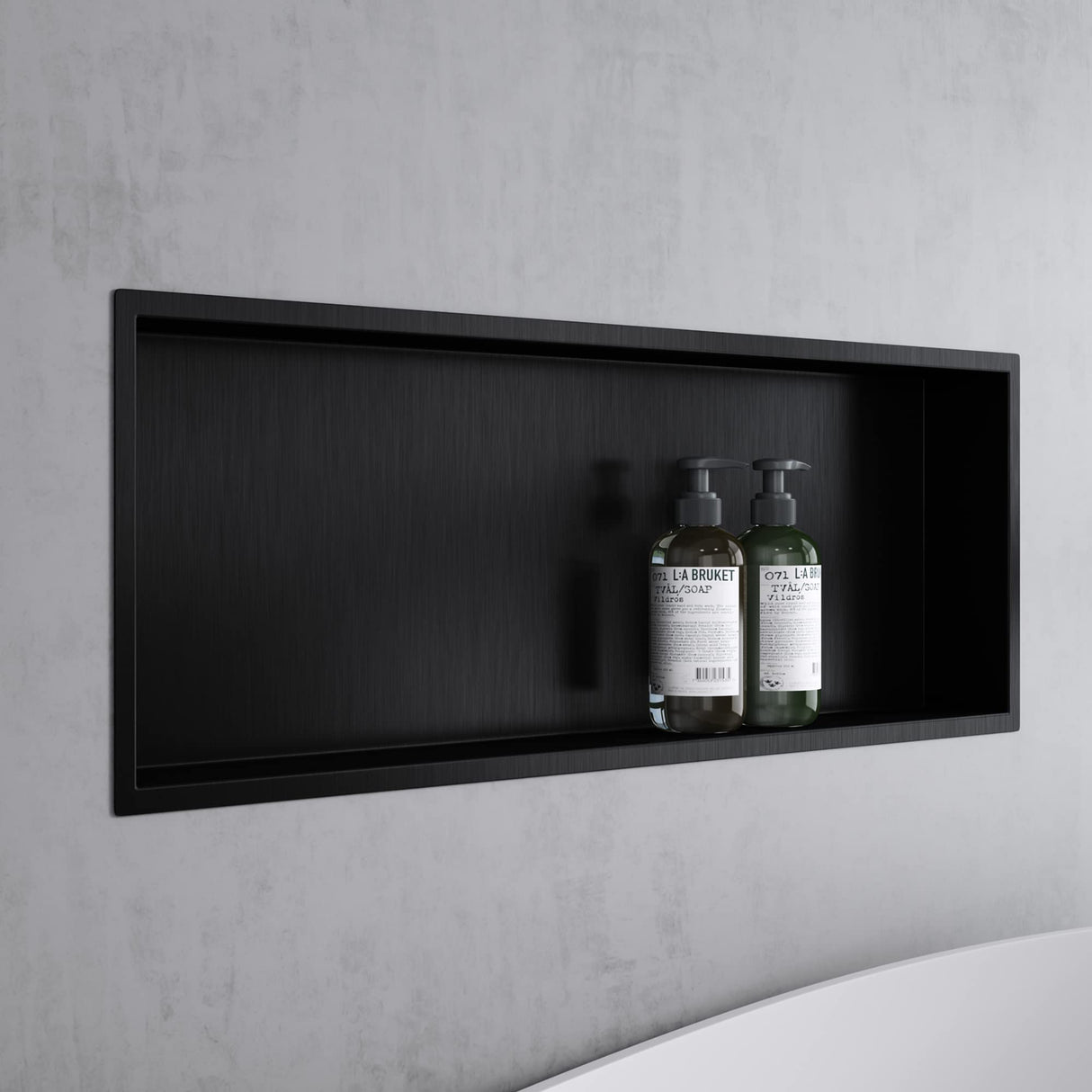 glasvilla Nicchia a Parete in Acciaio Inox Mensola Doccia a Muro a Incasso Piastrellabile Facile da Montare