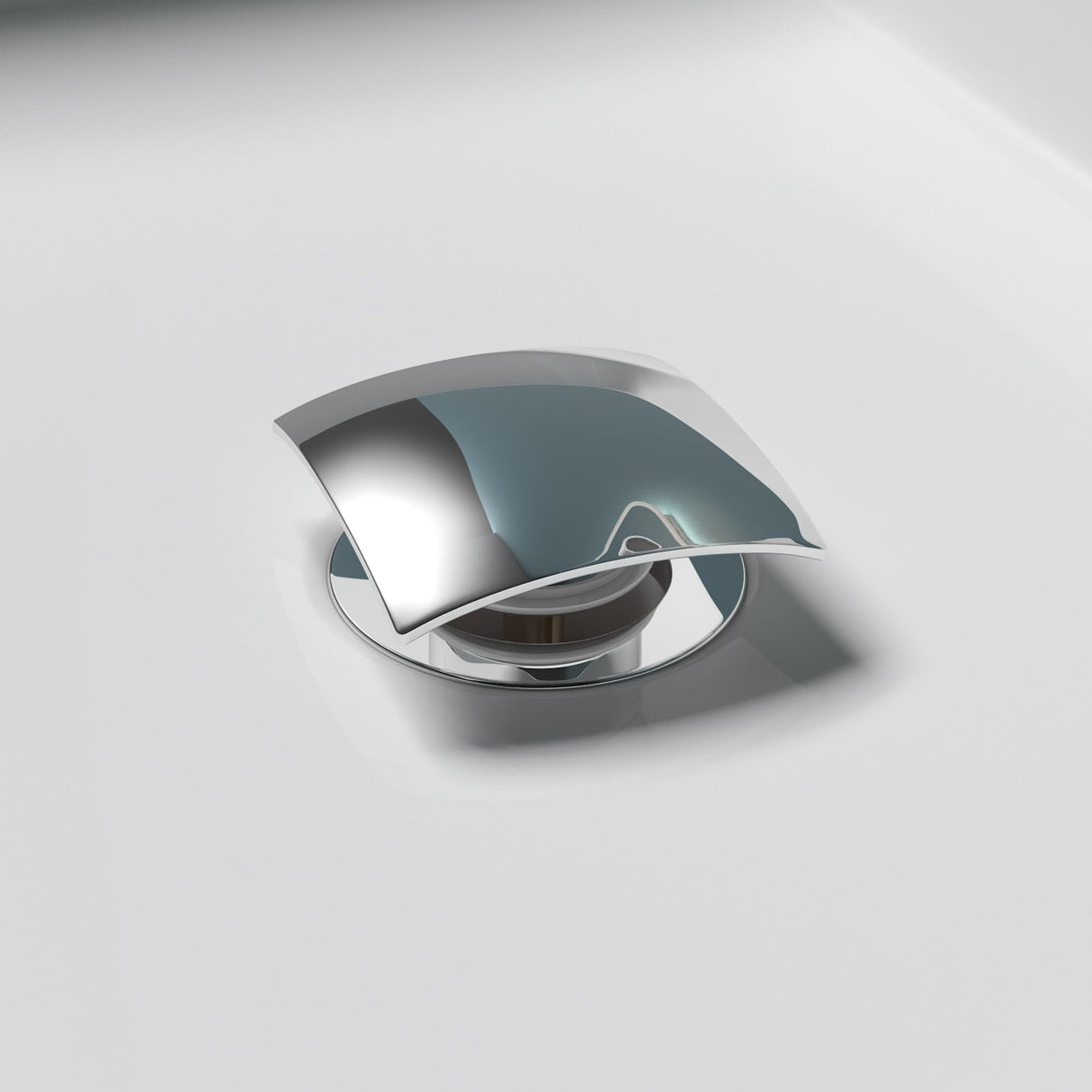 glasvilla Piletta di Scarico Valvola di Scarico Apertura Push Open Tappo per Lavabi DIN