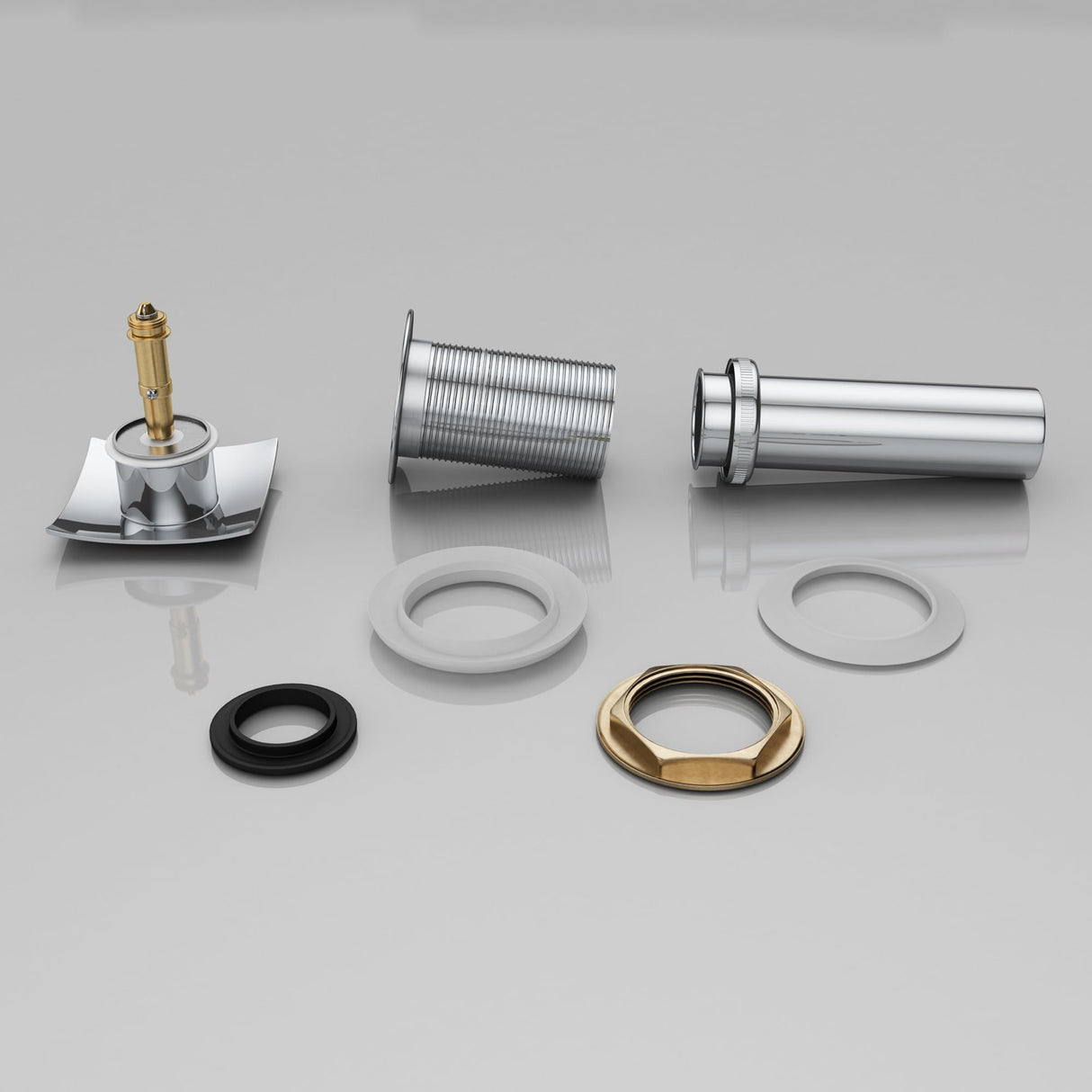 glasvilla Piletta di Scarico Valvola di Scarico Apertura Push Open Tappo per Lavabi DIN