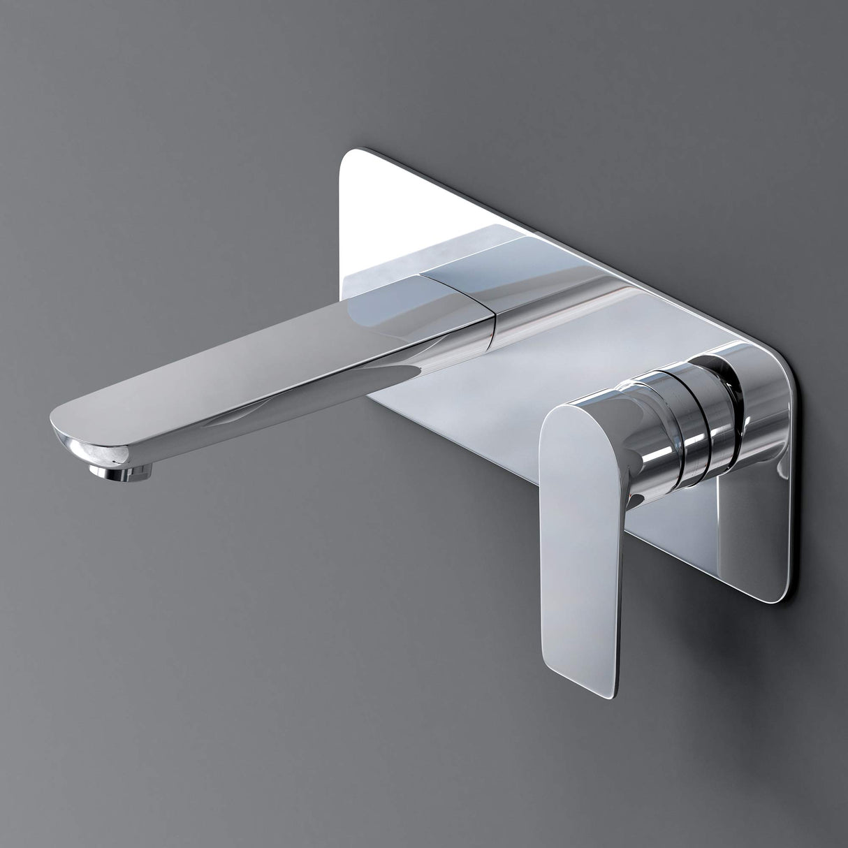 glasvilla Miscelatore per Lavabo a Muro Rubinetto Lavabo a Parete per bagno con Corpo a Incasso