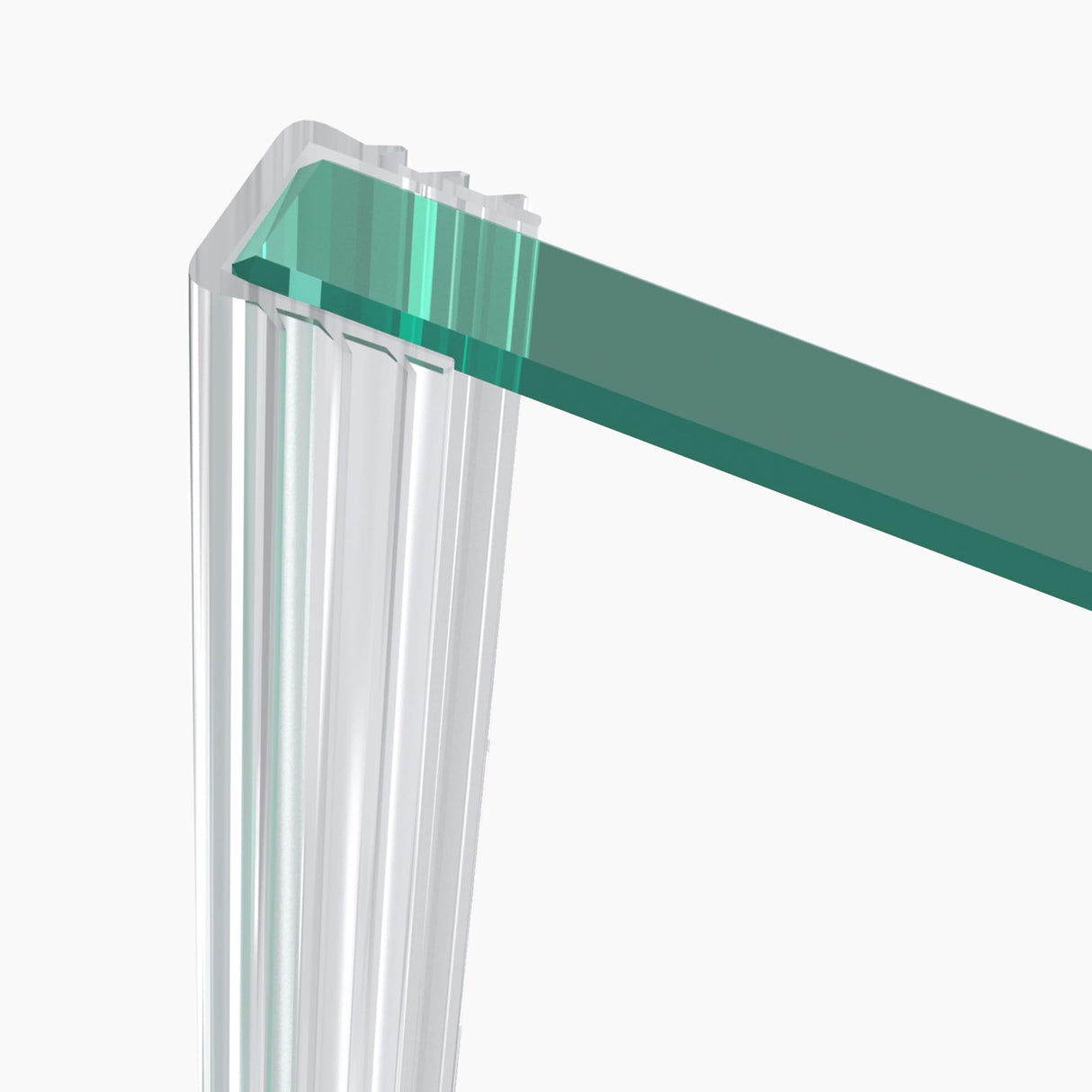 Joint de douche Glasvilla, joint de porte de douche pour verre de 6 à 10 mm d'épaisseur, joint de remplacement pour paroi de douche, joint mural