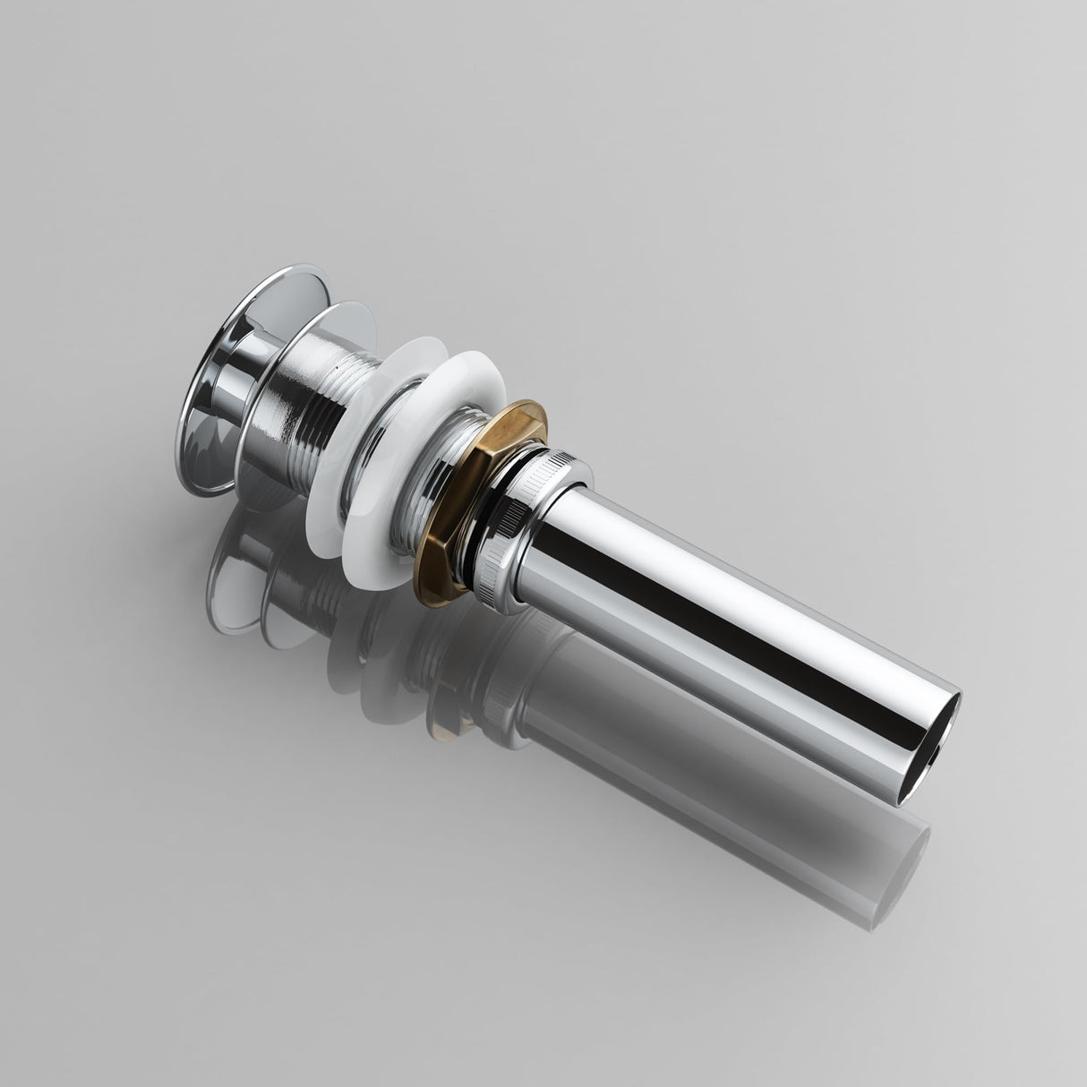 glasvilla Piletta di Scarico Valvola di Scarico Apertura Push Open Tappo per Lavabi DIN