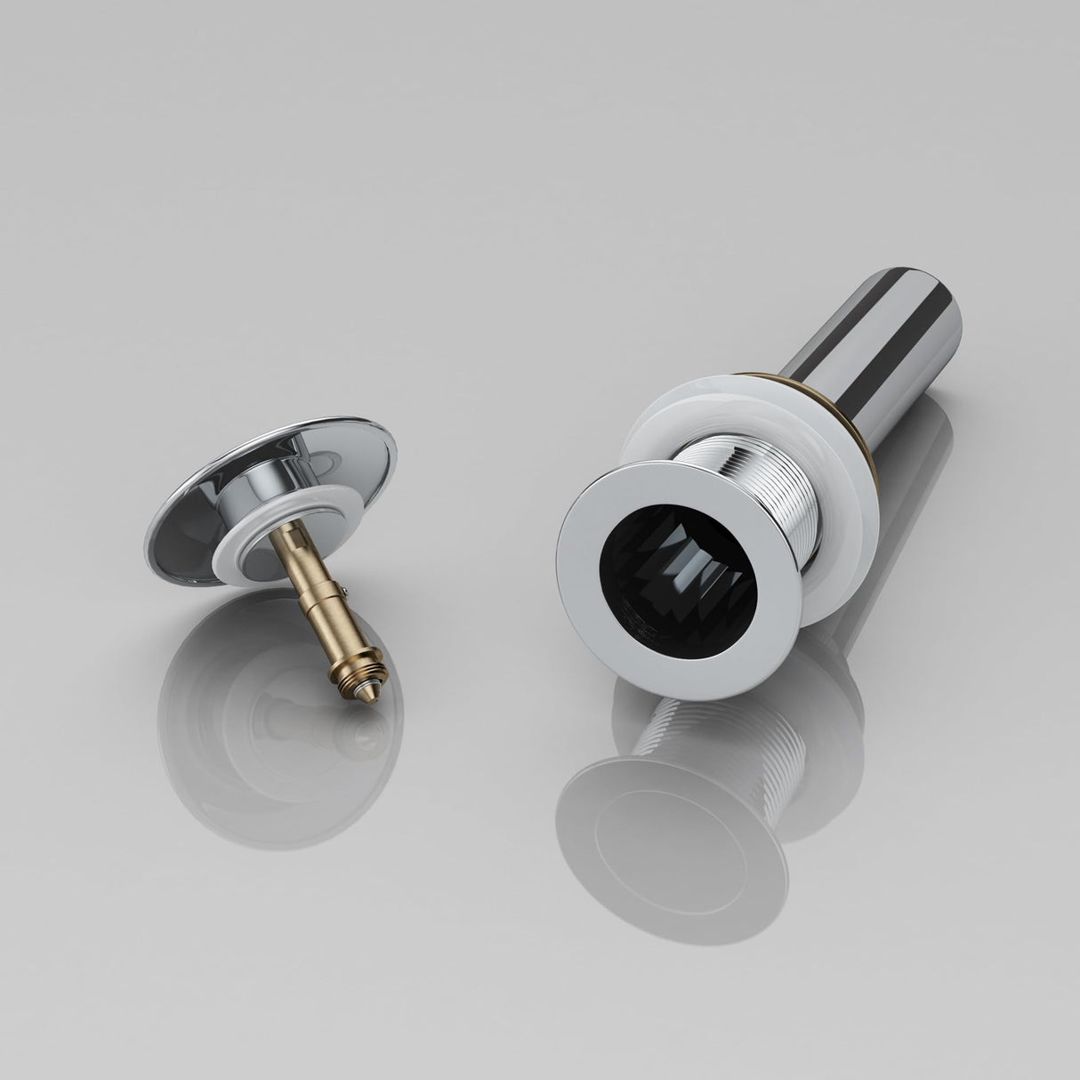 glasvilla Piletta di Scarico Valvola di Scarico Apertura Push Open Tappo per Lavabi DIN