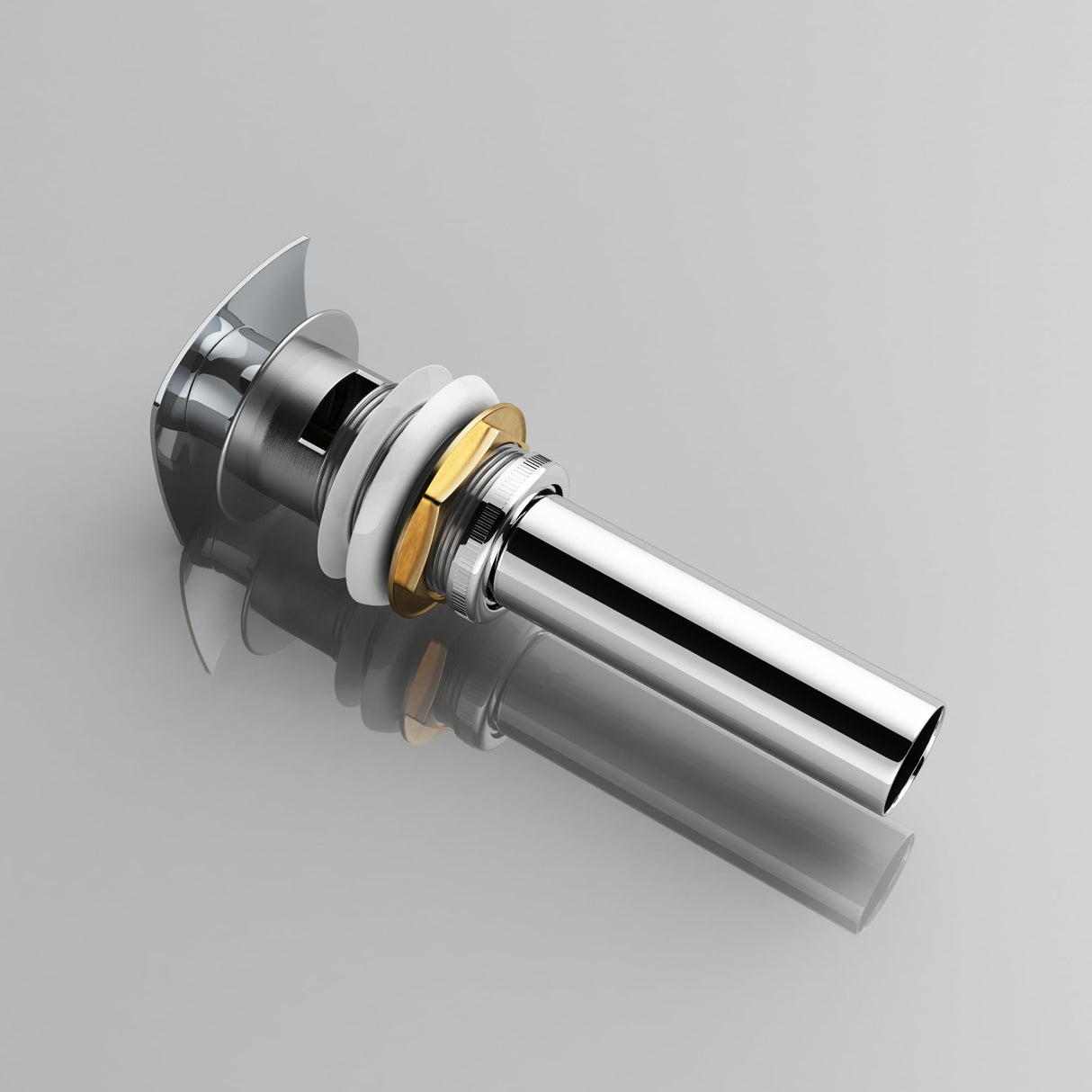 glasvilla Piletta di Scarico Valvola di Scarico Apertura Push Open Tappo per Lavabi DIN