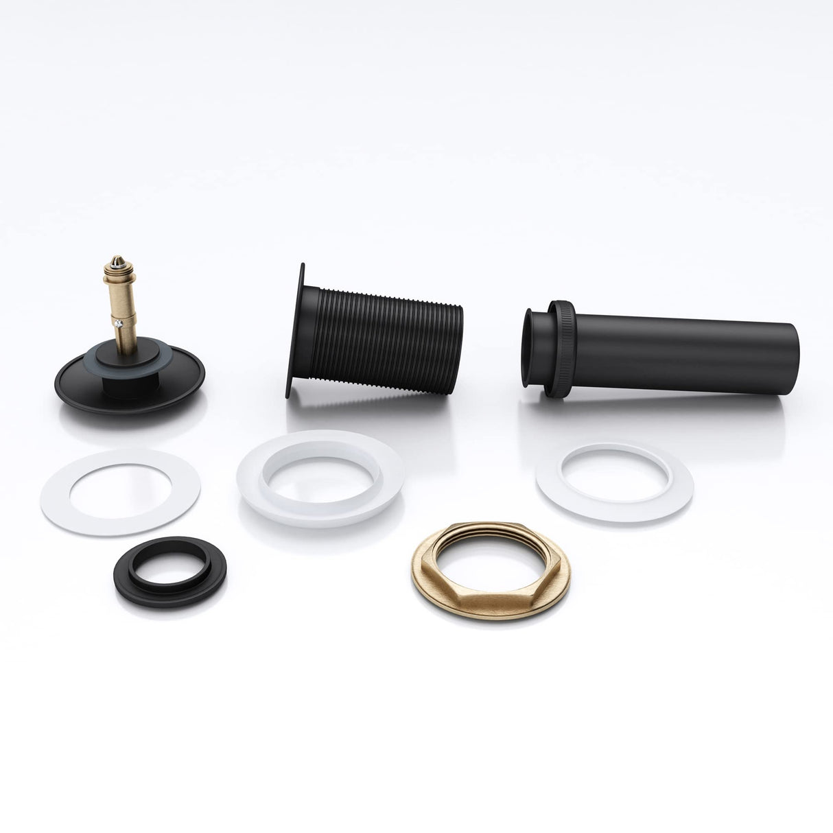 glasvilla Piletta di Scarico Valvola di Scarico Apertura Push Open Tappo per Lavabi DIN