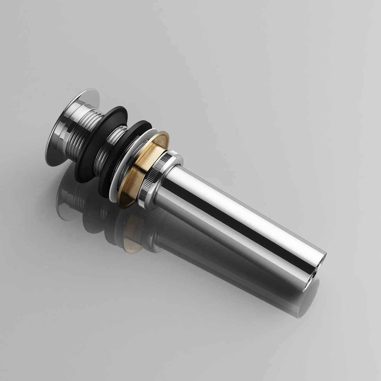 glasvilla Piletta di Scarico Valvola di Scarico Apertura Push Open Tappo per Lavabi DIN