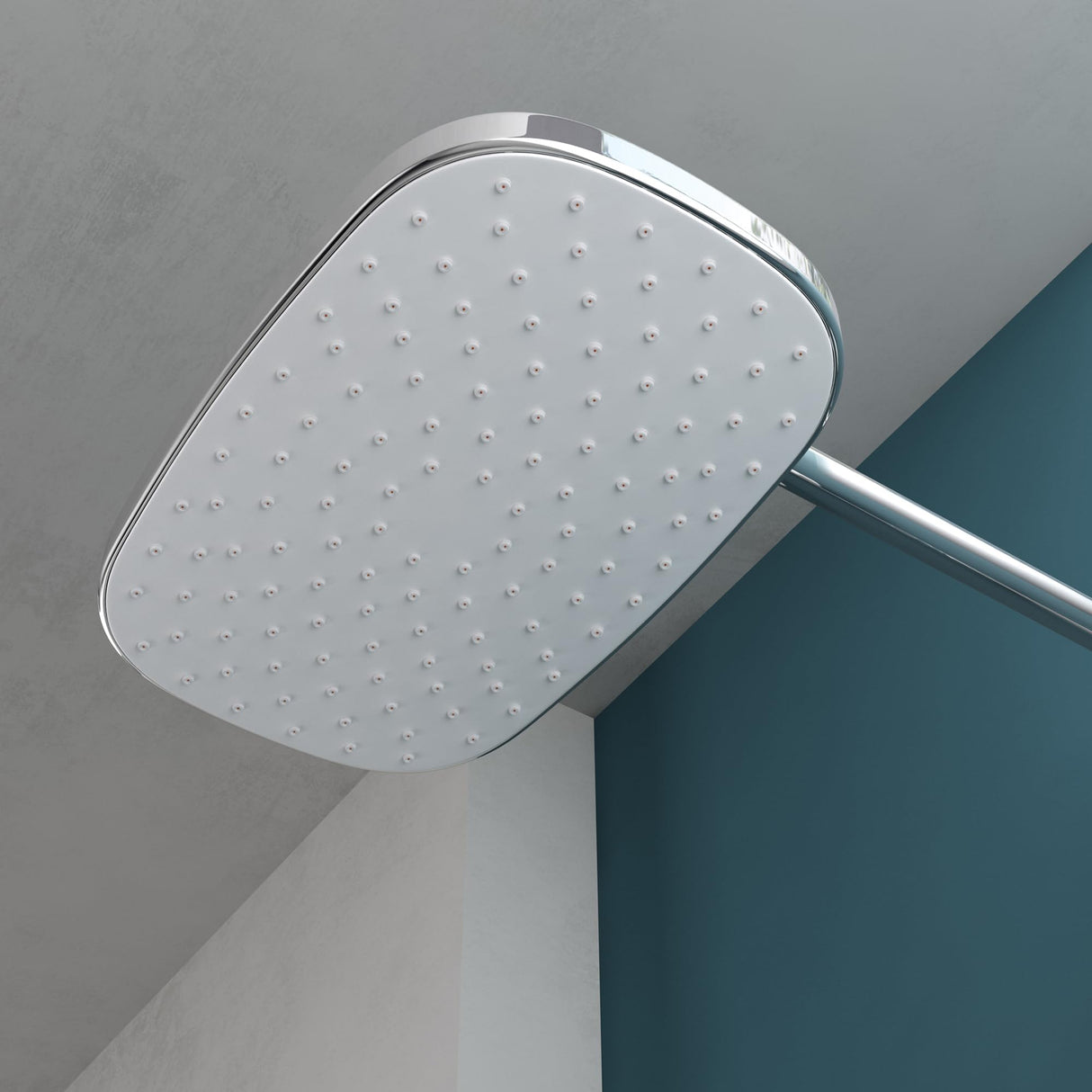 Système de douche Glasvilla avec douchette et pommeau de douche, douche de pluie, kit de fixation murale