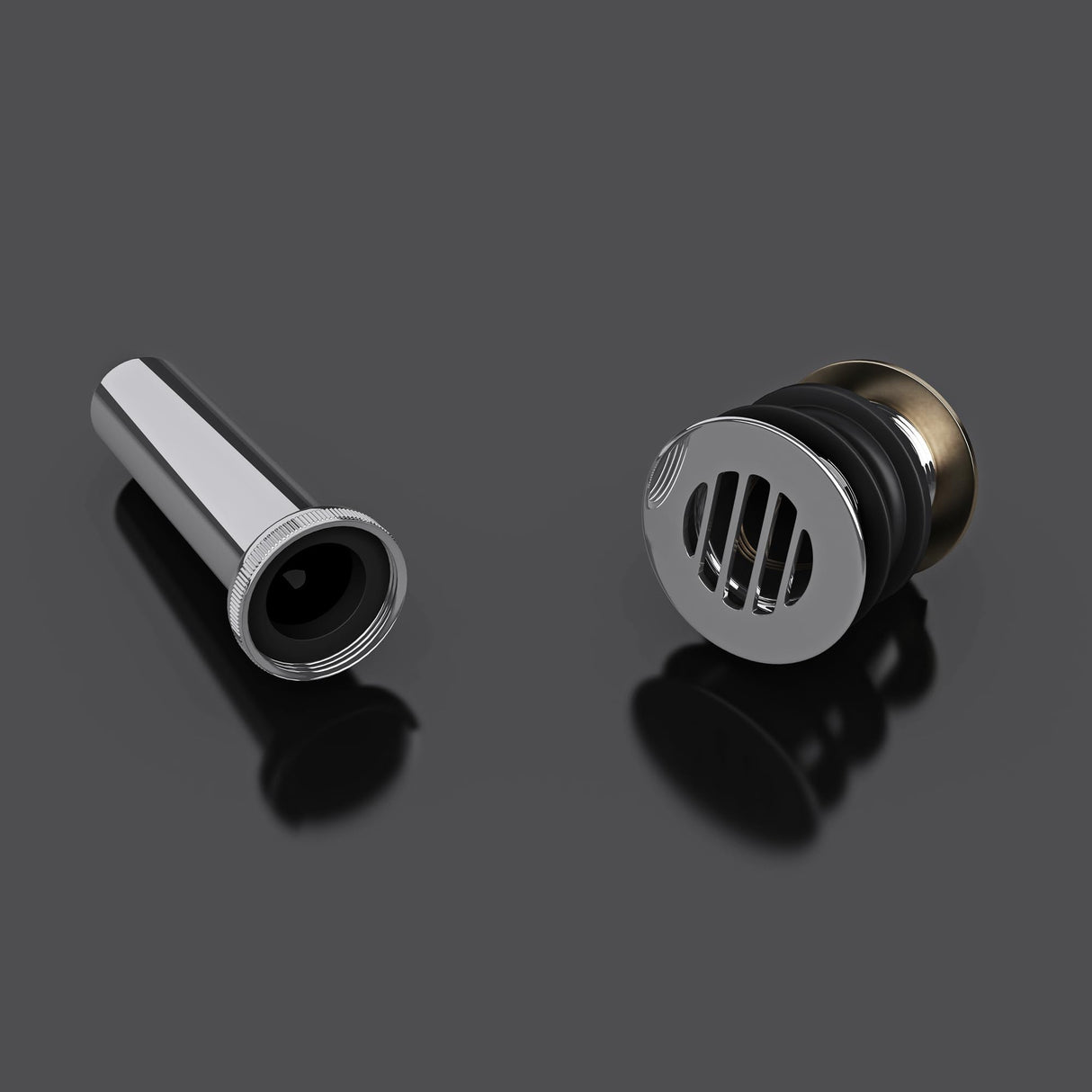 glasvilla Piletta di Scarico Valvola di Scarico Apertura Push Open Tappo per Lavabi DIN