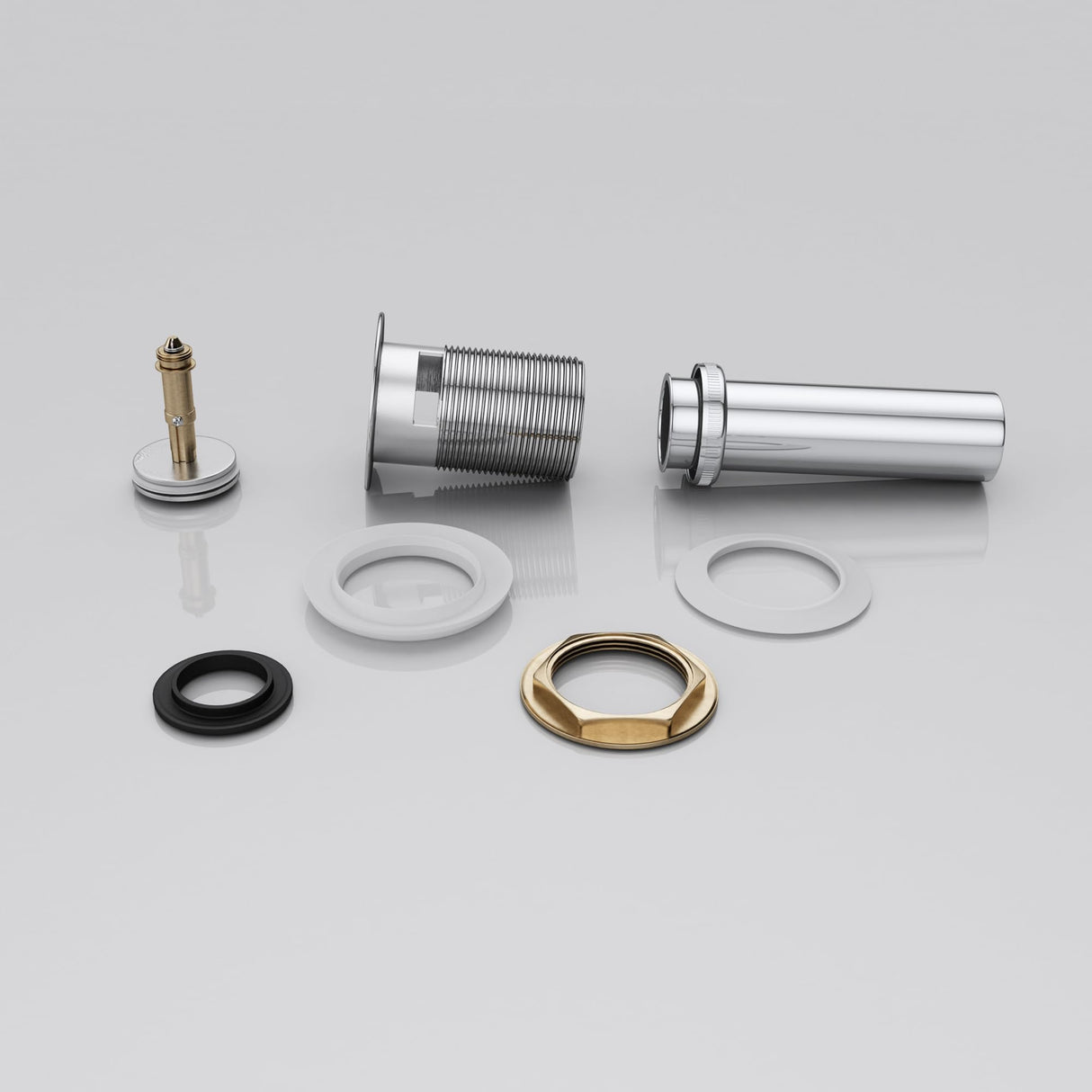 glasvilla Piletta di Scarico Valvola di Scarico Apertura Push Open Tappo per Lavabi DIN