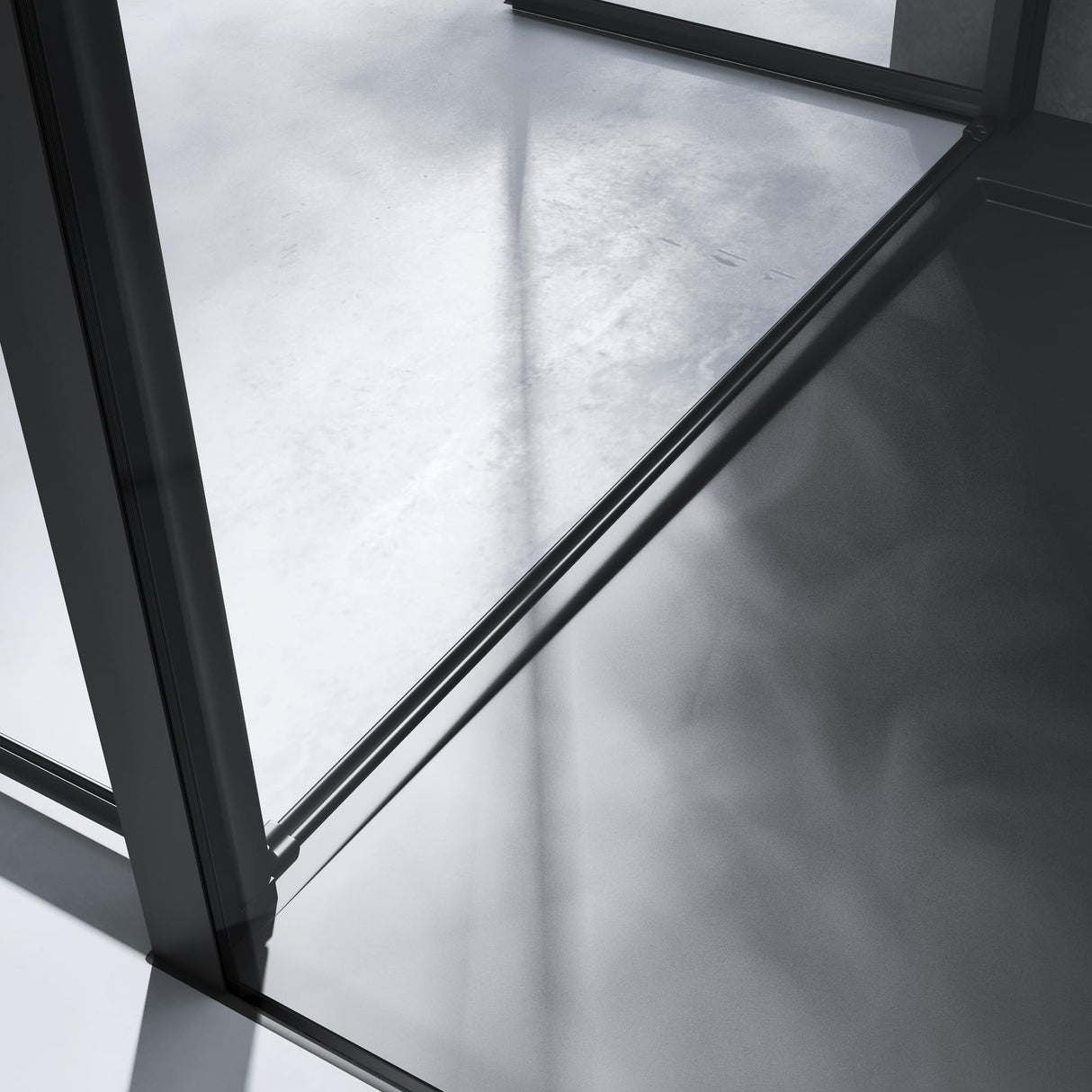 glasvilla Box Doccia in Vetro 8 mm Cabina Bagno Cromo e Nero con Porte Girevole Cabina Doccia in Vetro di Sicurezza ESG con Rivestimento Nano Ravenna66K