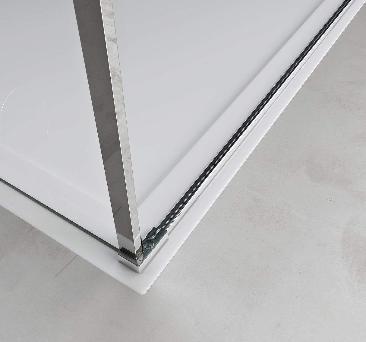 glasvilla Box Doccia in Vetro Trasparente 8 mm Box Doccia con Meccanismo Alza/Abbassa e Porta Girevole Box Cabina Doccia Angolare Ravenna36-Plus