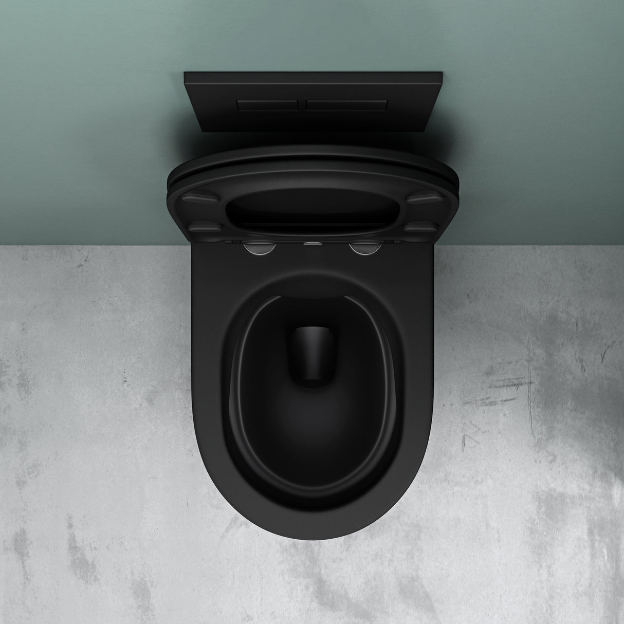 glasvilla Inodoro sin borde de descarga Inodoro suspendido Inodoro sin borde de descarga Asiento de inodoro Softclose Aachen108