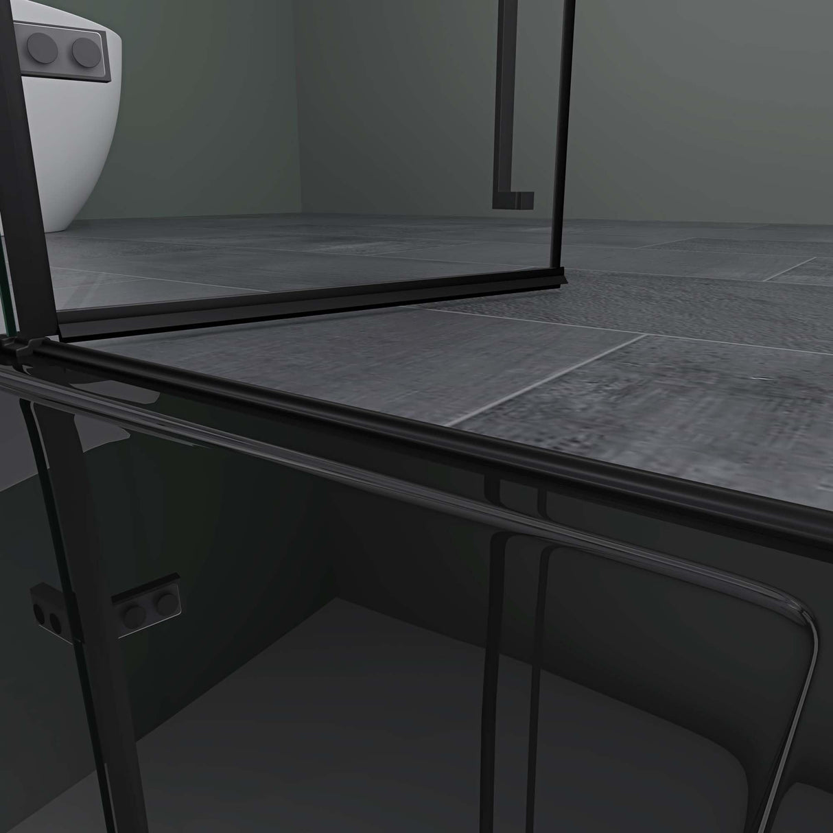 glasvilla Box Doccia in Vetro Trasparente 6mm Box Cabina Doccia in Cristallo di Sicurezza ESG con Rivestimento Nano Rav64K