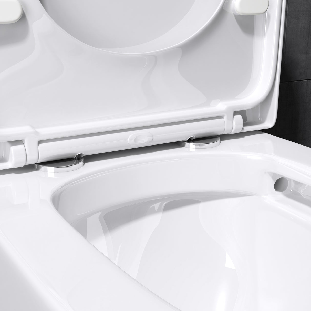 glasvilla Sanitari Bagno a Terra in Ceramica WC Bagno senza Brida Montaggio a Terra