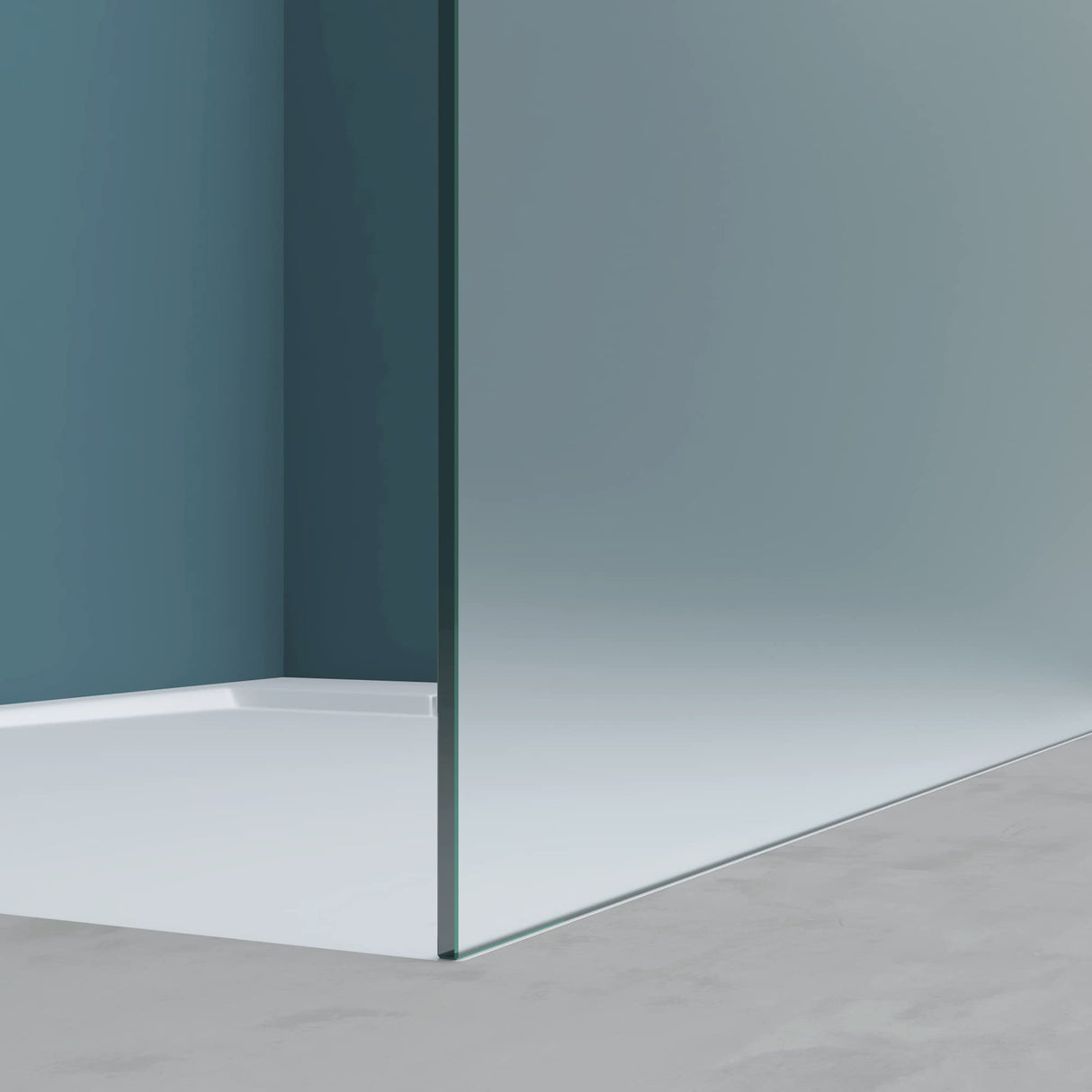 glasvilla Box Doccia Walk-In in Vetro 10mm Parete Doccia in Vetro di Sicurezza ESG con Rivestimento Nano BRAM1 & BRAM3 Bremen2VS