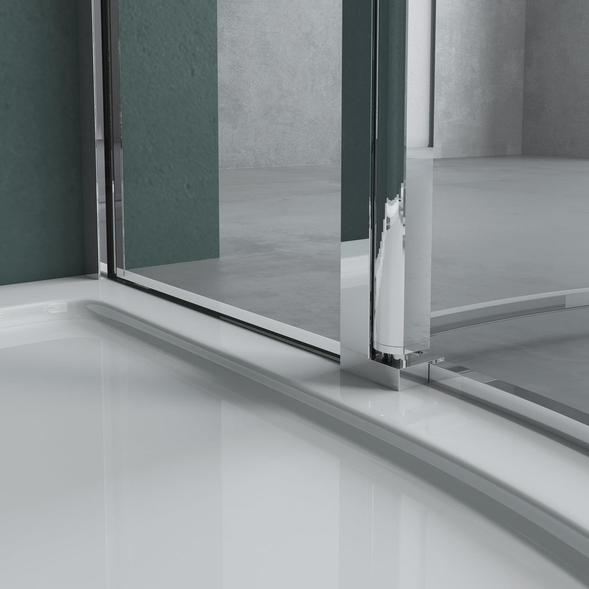 Cabine de douche quart de cercle Glasvilla avec 2 portes tournantes, verre de sécurité ESG, revêtement nano Ravenna52K