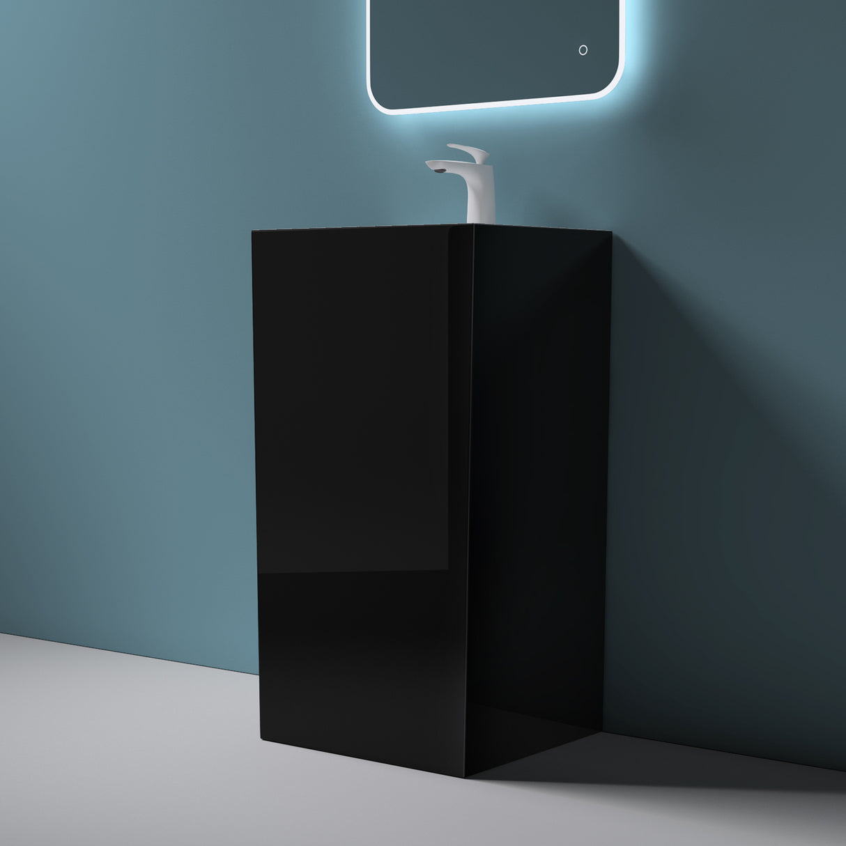 lavabo de diseño glasvilla freestanding Col34 de mineral compuesto