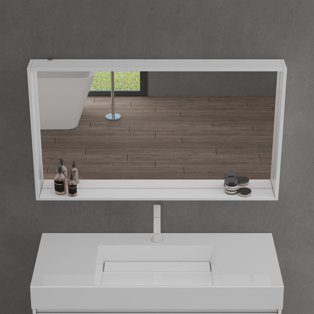 glasvilla Espejo armario de baño con iluminación armario de baño armario colgante espejo de baño Espejo armario-01