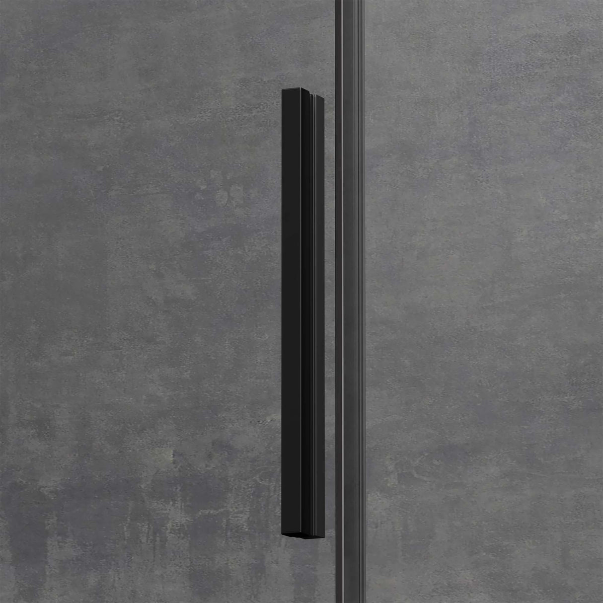 Cabine de douche Glasvilla avec porte coulissante, paroi de douche en verre trempé de sécurité de 6 mm, mécanisme de fermeture amortie, ouverture latérale, coloris Ravenna12K Noir