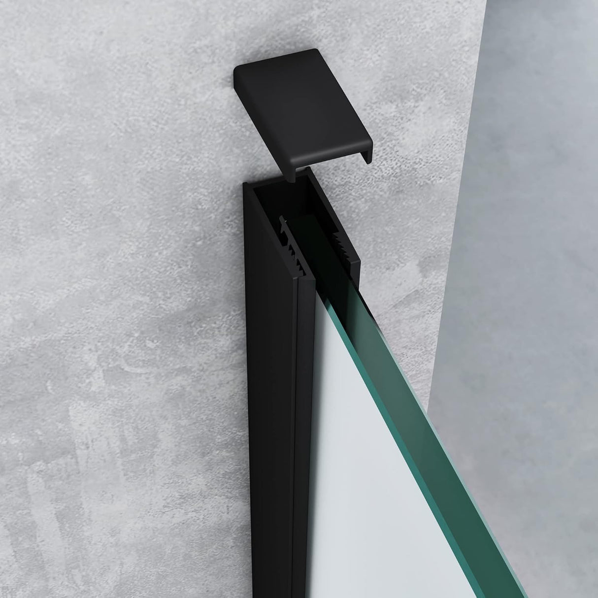 glasvilla Box Doccia Walk-In in Vetro 8mm Parete Doccia in Vetro di Sicurezza ESG con Rivestimento Nano Braccio di Sostegno BRAM1&BRAM3 Bremen1