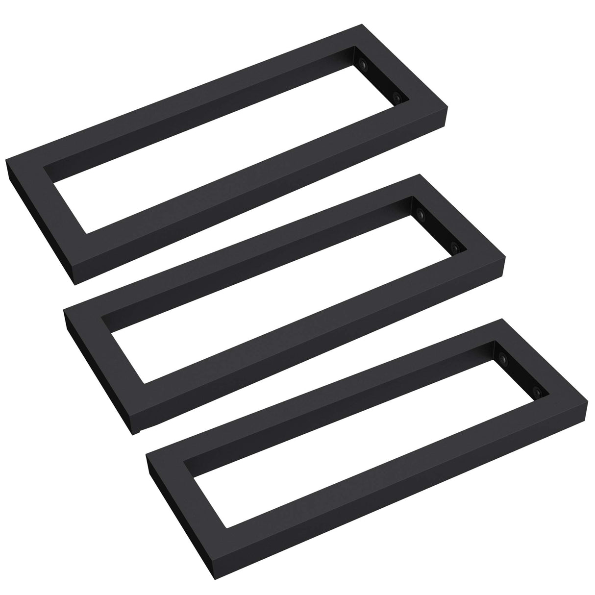 Supporto da parete Glasvilla Design in acciaio inox per lavabo, 3 pezzi, WH01