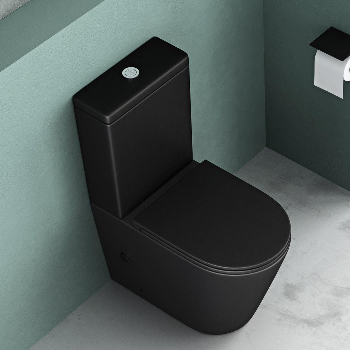 glasvilla Toilettes sur Pied en Céramique WC sans Bride 36x63x82 cm WC sur Pied avec Réservoir Stand108T