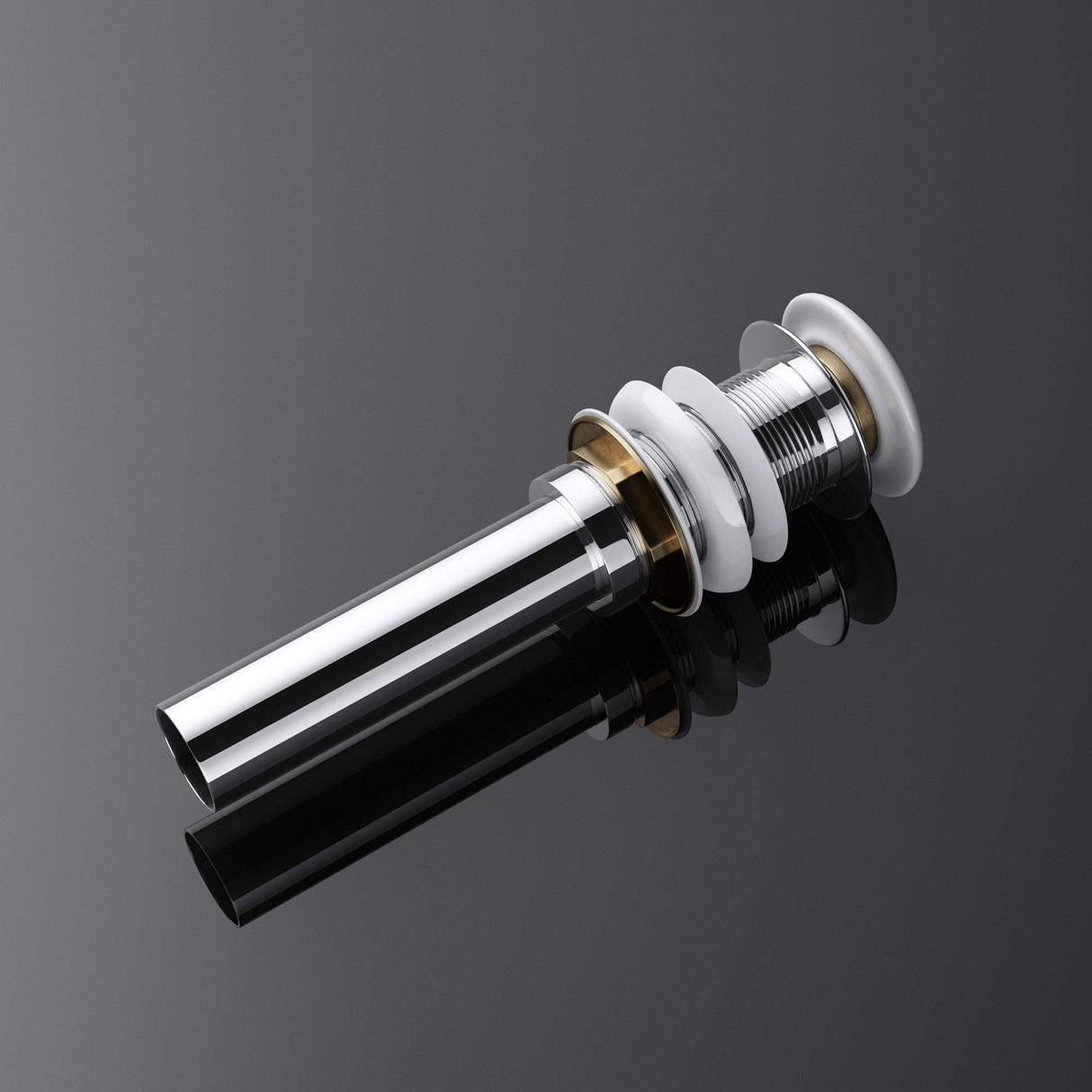 glasvilla Piletta di Scarico Valvola di Scarico Apertura Push Open Tappo per Lavabi DIN