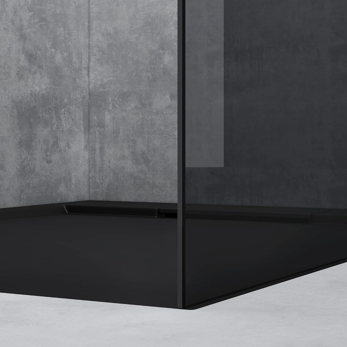 glasvilla Box Doccia Walk-In in Vetro 10mm Parete Doccia in Vetro di Sicurezza ESG con Rivestimento Nano e Braccio di Sostegno BRAM1&BRAM3 Bremen2