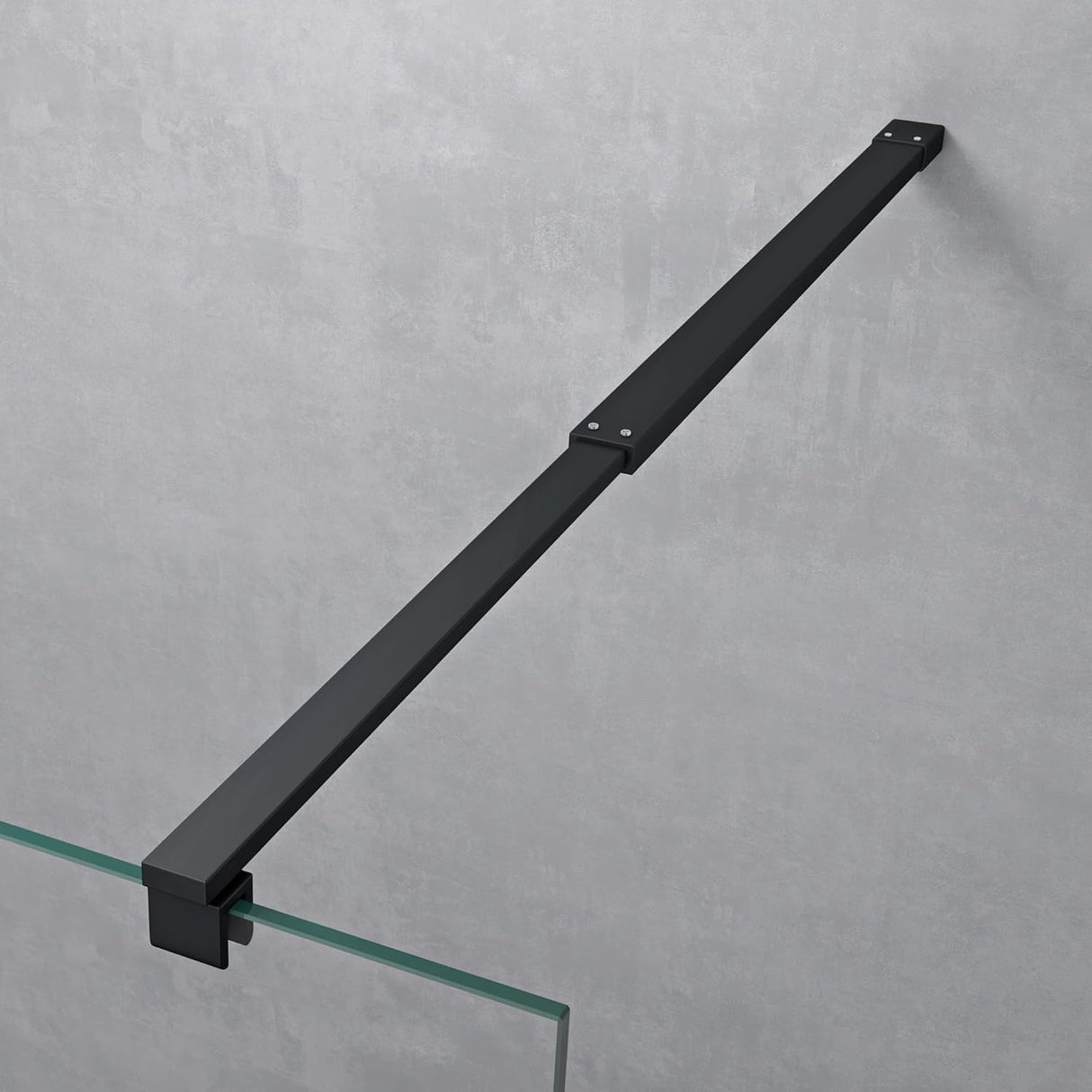 glasvilla Box Doccia Walk-In in Vetro 10mm Parete Doccia in Vetro di Sicurezza ESG con Rivestimento Nano e Braccio di Sostegno BRAM1&BRAM3 Bremen2