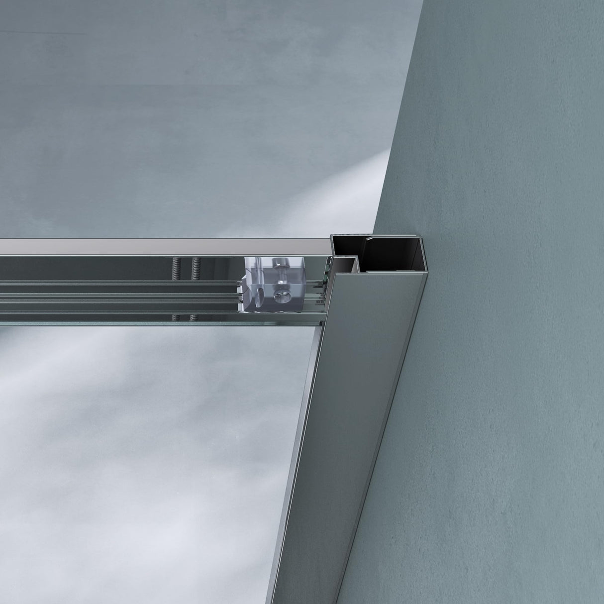 cabina de ducha glasvilla con puerta corredera doble puerta de ducha entrada de esquina vidrio templado efecto loto 6mm vidrio de seguridad ESG Ravenna16MS