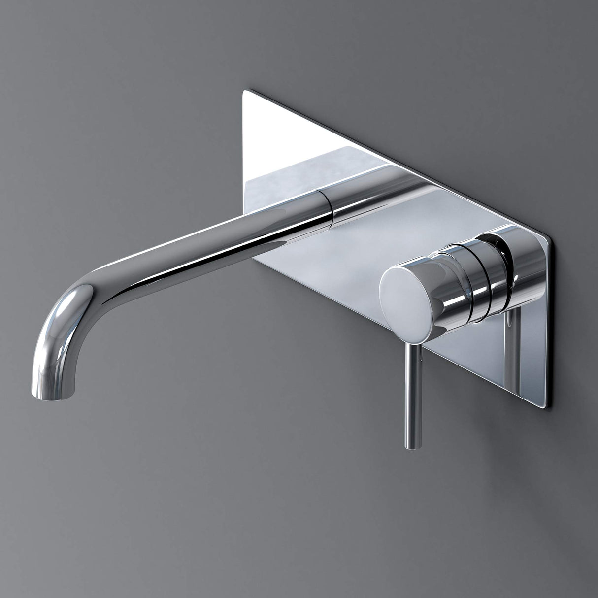 glasvilla Miscelatore per Lavabo a Muro Rubinetto Lavabo a Parete per bagno con Corpo a Incasso