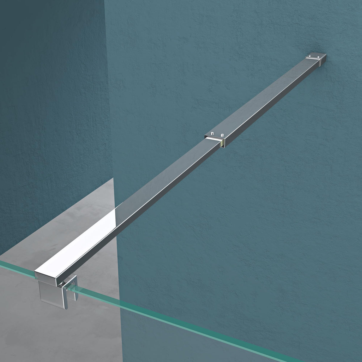 glasvilla Paroi de Douche Pare-Douche Douche à l’Italienne Verre de Sécurité ESG 10mm Verre NANO Bremen2MS