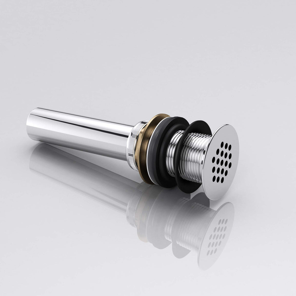 glasvilla Piletta di Scarico Valvola di Scarico Apertura Push Open Tappo per Lavabi DIN