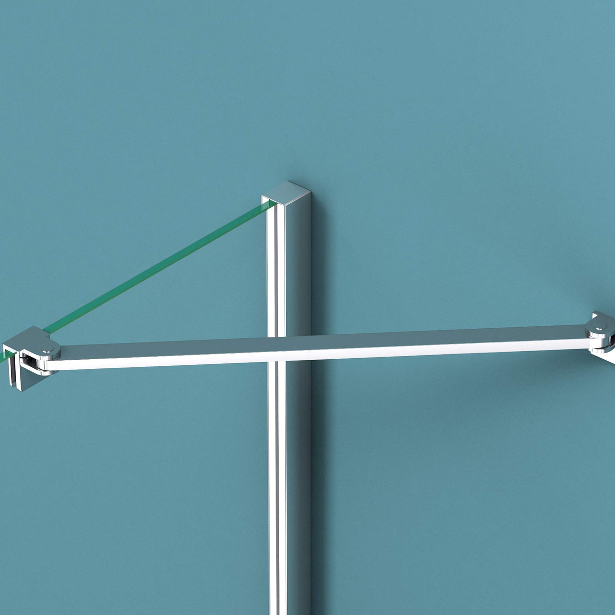 Cabine de douche Glasvilla, cadre en aluminium, verre de sécurité trempé, verre clair, double porte Ravenna50K