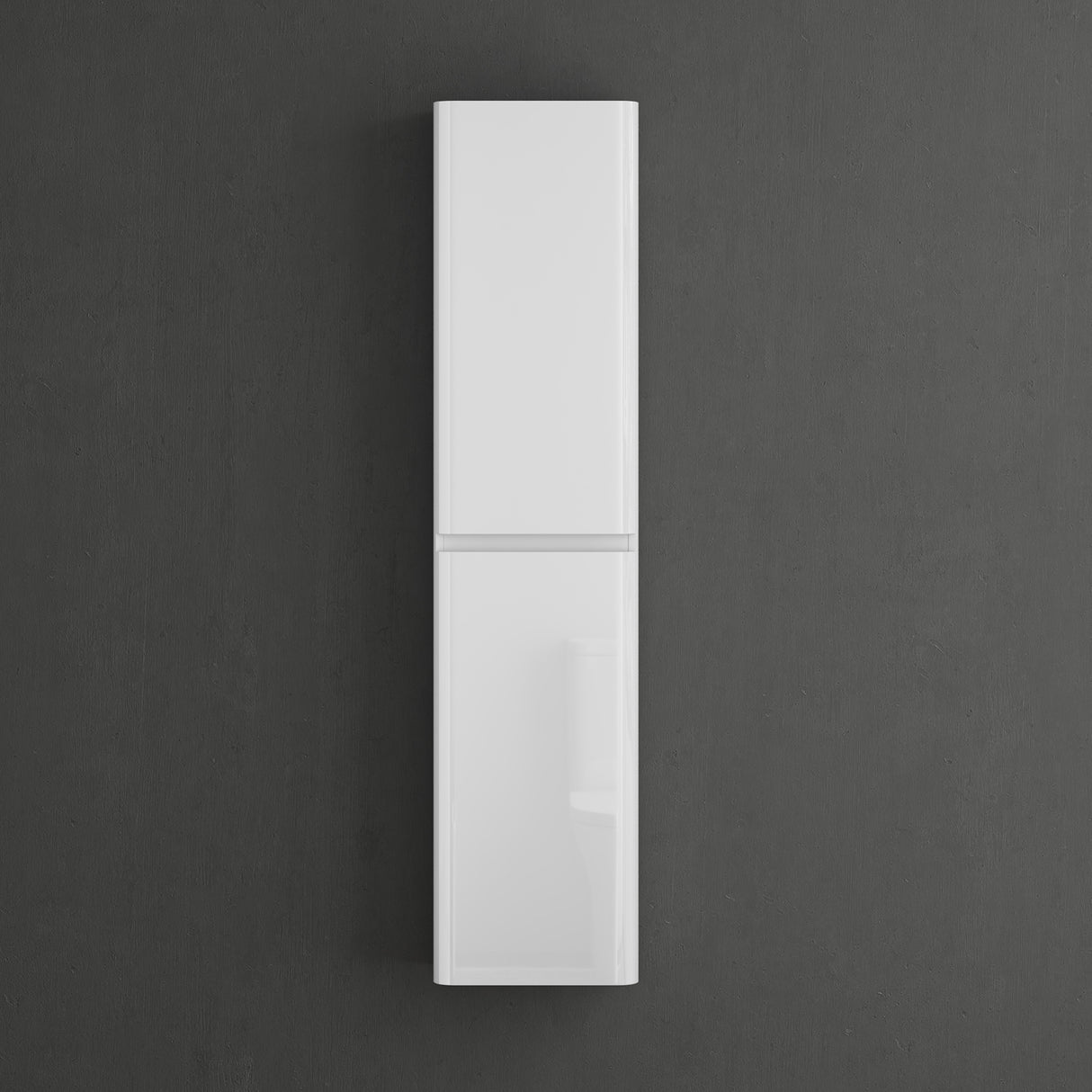 Meuble de salle de bain Glasvilla à 2 portes et 4 compartiments L x P : 35 x 20 cm. Armoire haute de salle de bain avec étagère. Meuble polyvalent Lucca.