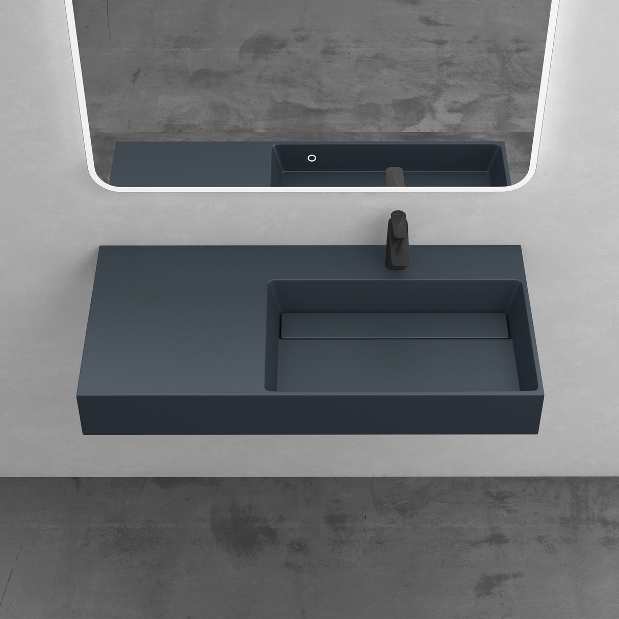 glasvilla Waschbecken Aufsatzwaschbecken Hängewaschbecken aus Mineralguss Col12