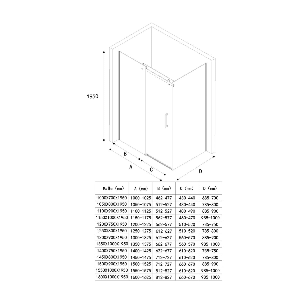 glasvilla Box Doccia in Vetro 8 mm ad Apertura Scorrevole Box Cabina Doccia Angolare con Rivestimento NANO Ravenna17k