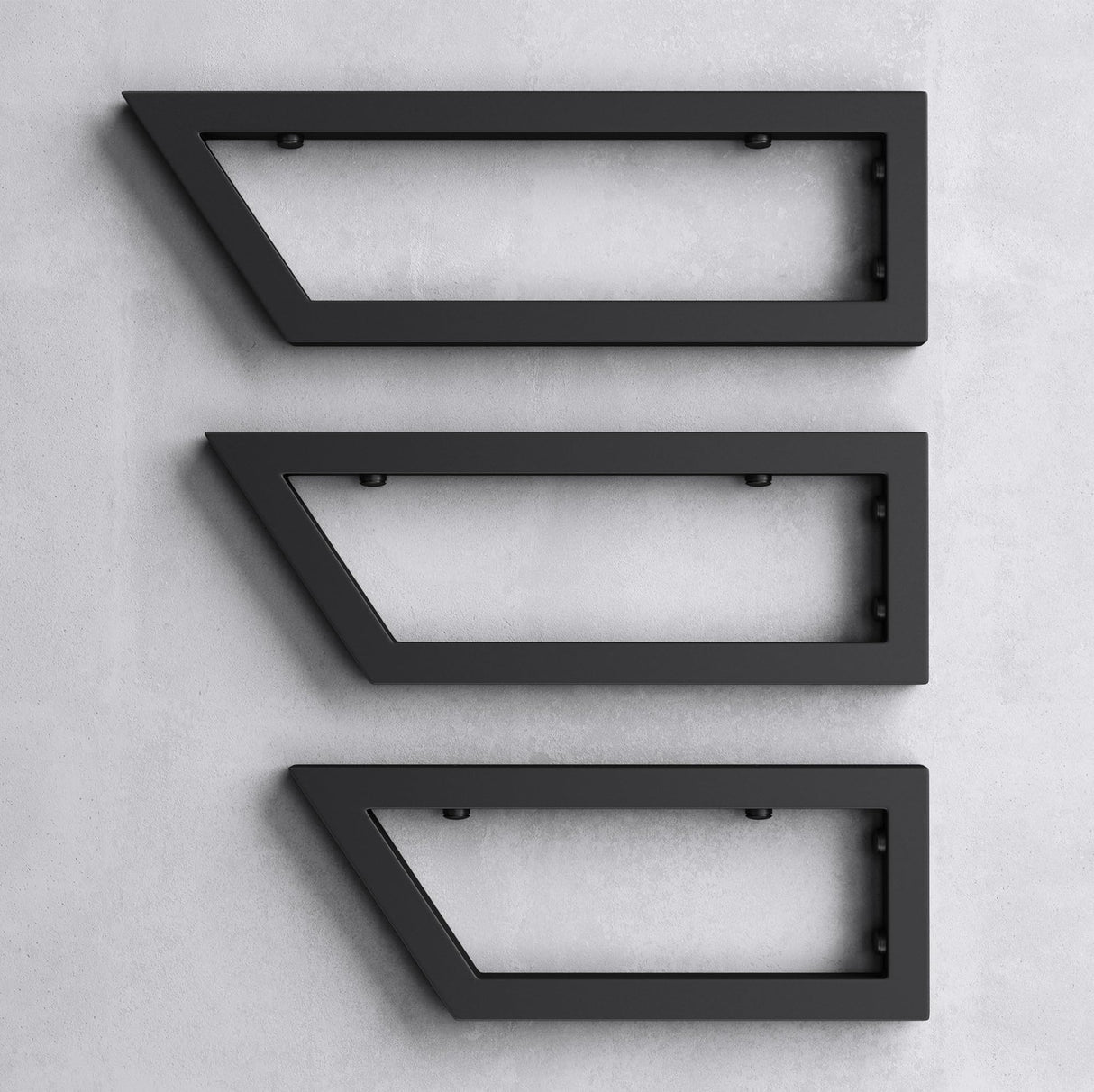 Console murale en acier inoxydable Glasvilla Design, support de lavabo, support d'étagère, porte-étagère WH04