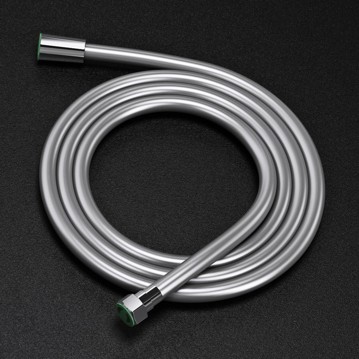 Tubo doccia Glasvilla flessibile doccia liscio effetto metallo cromato con protezione antipiega