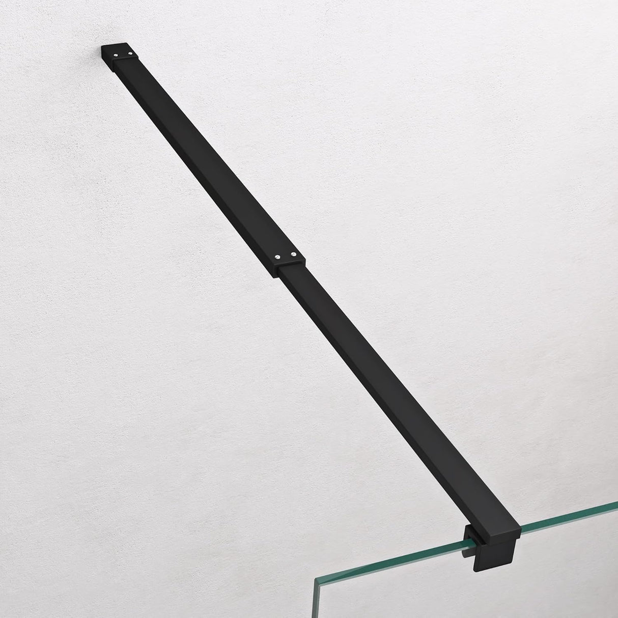 glasvilla Box Doccia Walk-In in Vetro 8mm Parete Doccia in Vetro di Sicurezza ESG con Rivestimento Nano Braccio di Sostegno BRAM1&BRAM3 Bremen1