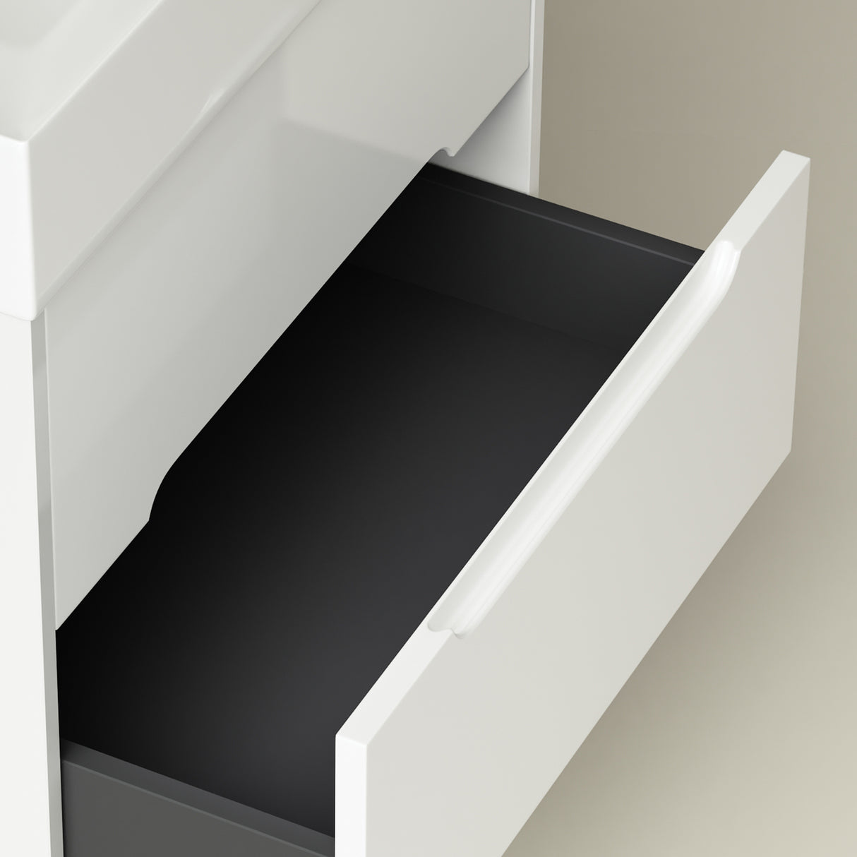 conjunto de muebles de baño glasvilla mueble de lavabo con cajones de cierre suave incluido lavabo de mineral Yoga