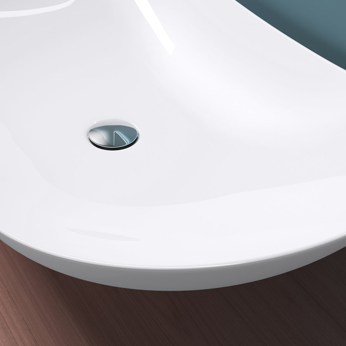 glasvilla Lavabo da Appoggio in Ceramica, Lavandino Bagno Ovale con Rivestimento Nano Brüssel858