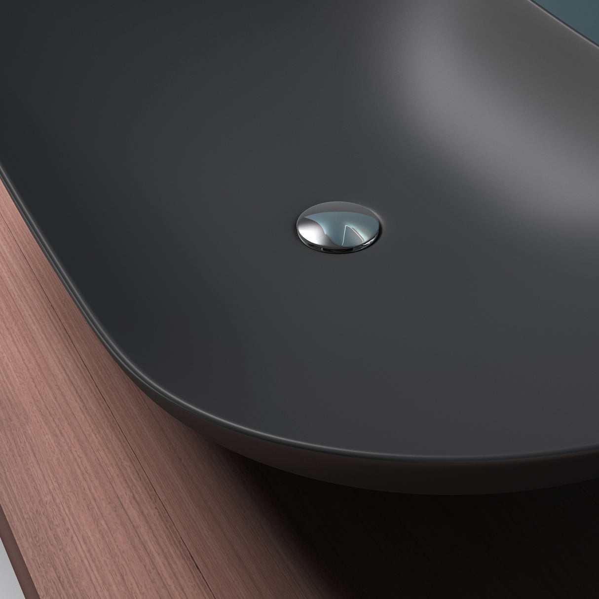 glasvilla Lavabo da Appoggio in Ceramica, Lavandino Bagno Ovale con Rivestimento Nano Brüssel858